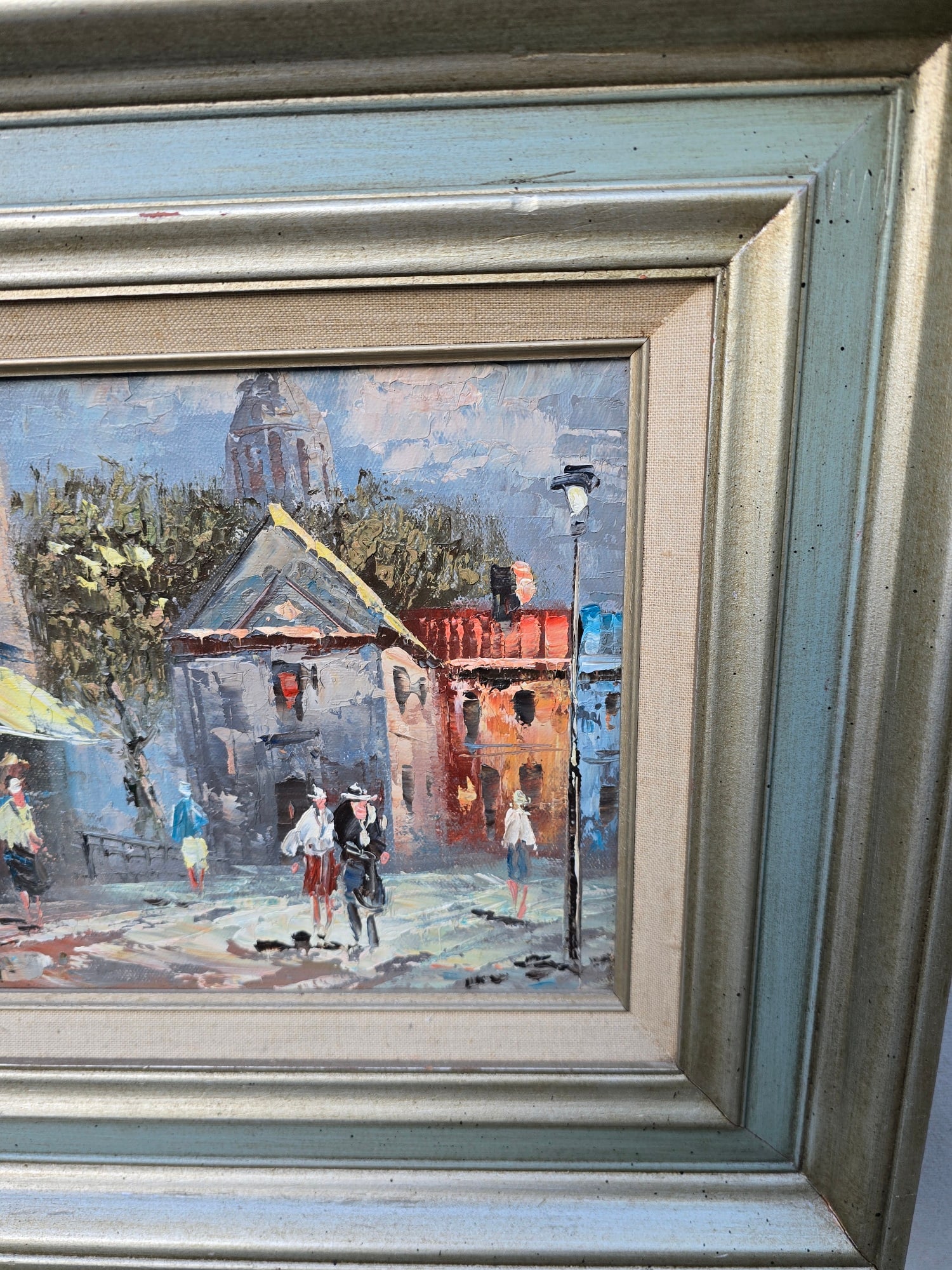 Mid 20th Century Paris Scene Oil Painting - 3