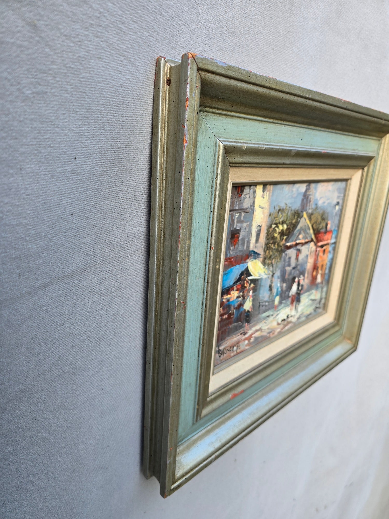 Mid 20th Century Paris Scene Oil Painting - 4