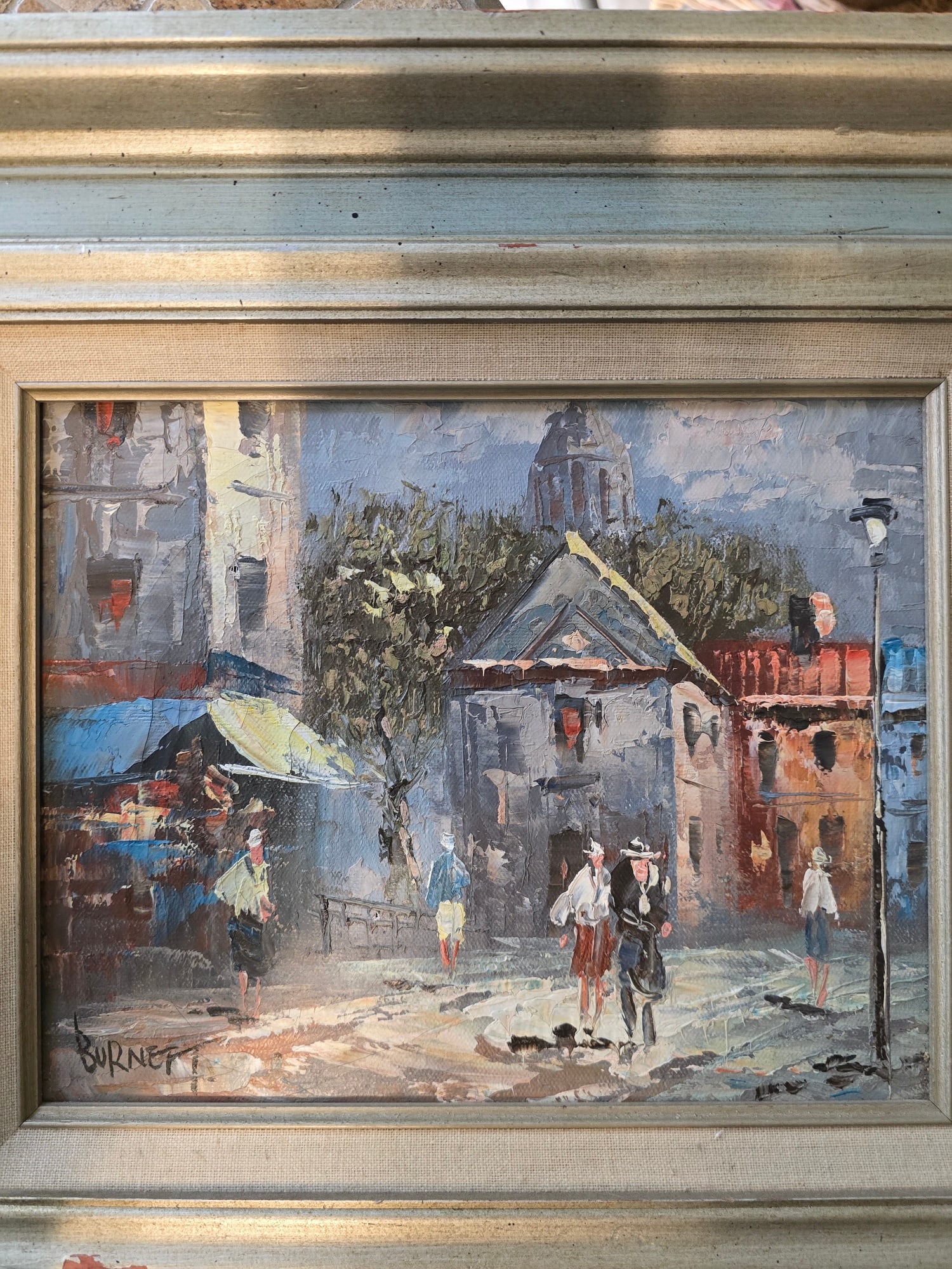 Mid 20th Century Paris Scene Oil Painting - 7