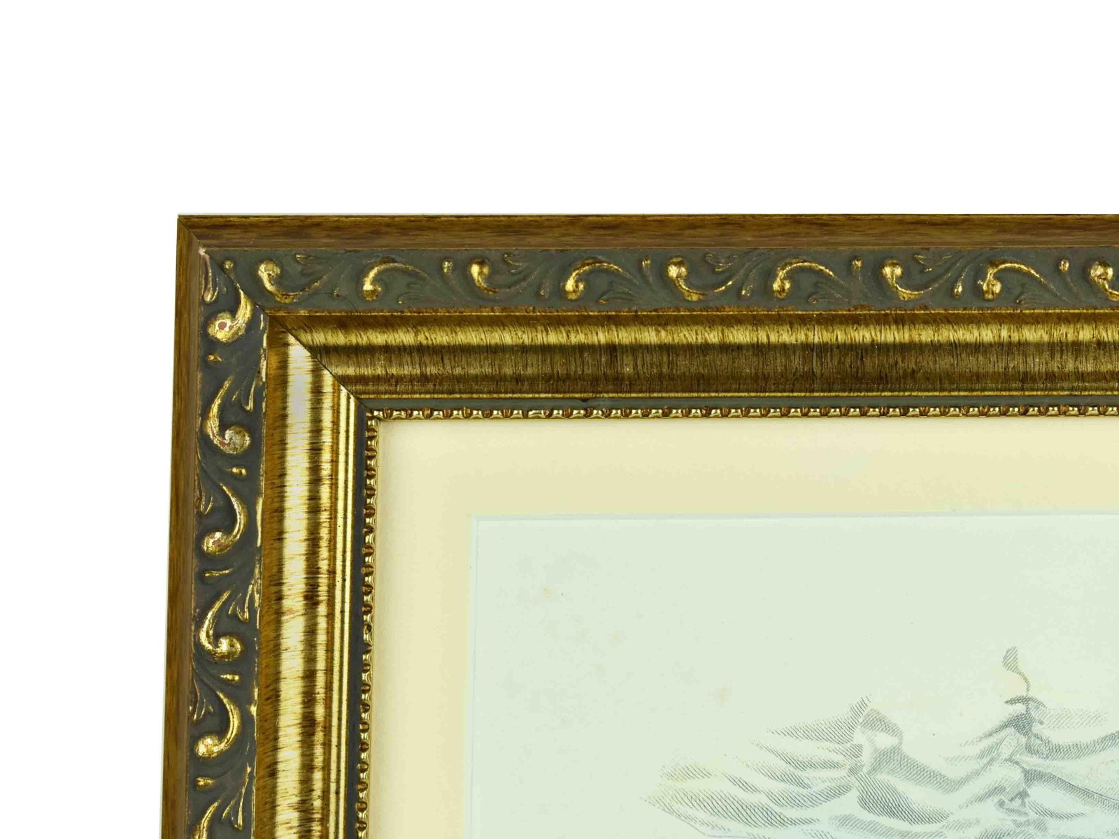 Early 20th Century Victorian Fashion Plate European Periodical Print Framed Reproduction - 9