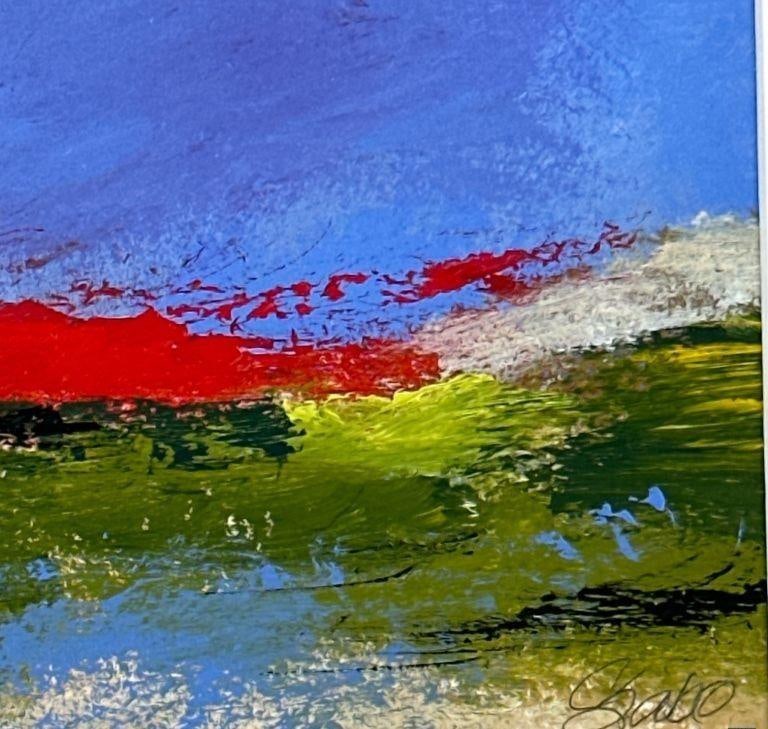 Colleen Sabo (American/Maryland 20th Century) Acrylic on Paper "Marshes of the Eastern Shore" - 4