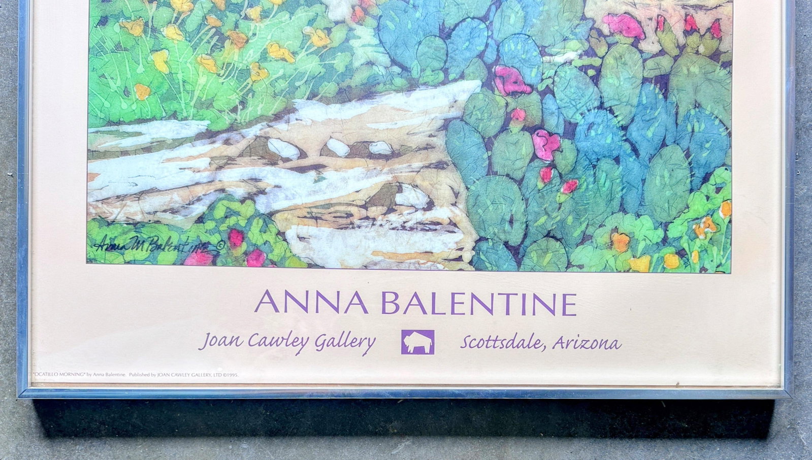 1990s Original Anna Balentine Exhibition Poster - 4