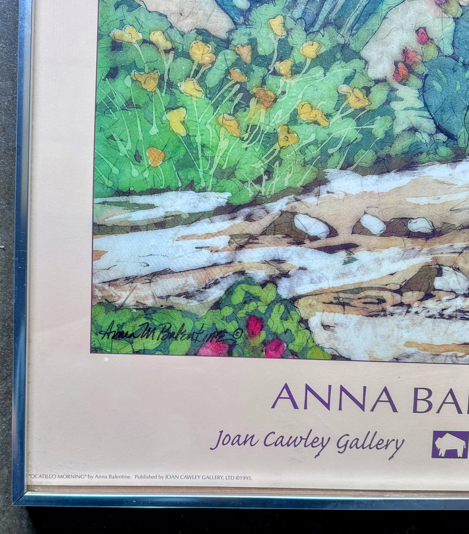 1990s Original Anna Balentine Exhibition Poster - 5