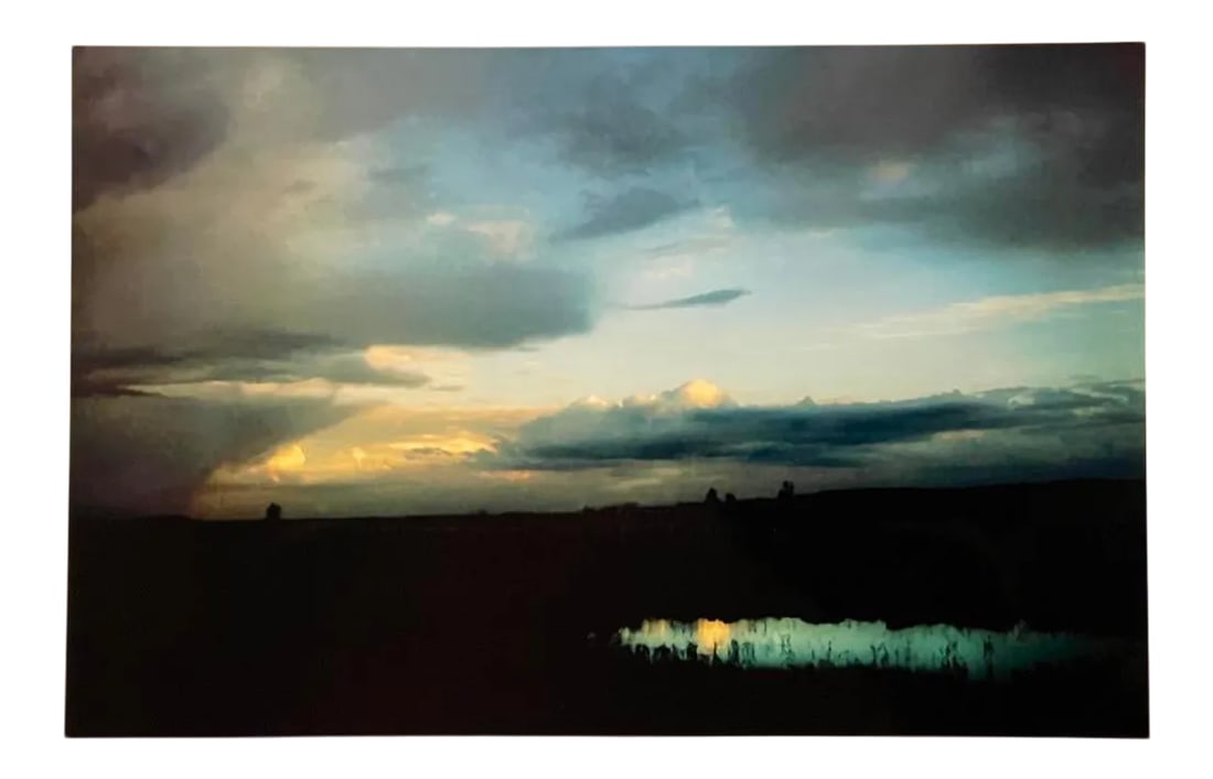"Reflective Pond" Contemporary Landscape Photograph from The Estate of Gleb Derujinsky: The pleasure of finally being able to go through the archive of my father, Gleb Derujinsky, and begin the task of sharing his vast imagination is a thrill. Many know his work now from his career as a 