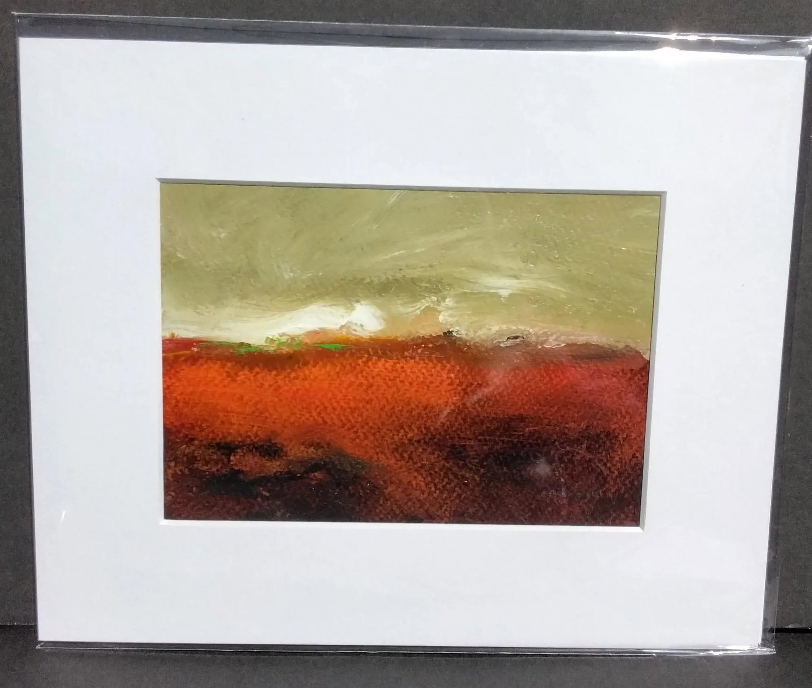 "Waiting for the Green Flash" Contemporary Original Abstract Seascape Acrylic Painting - 2