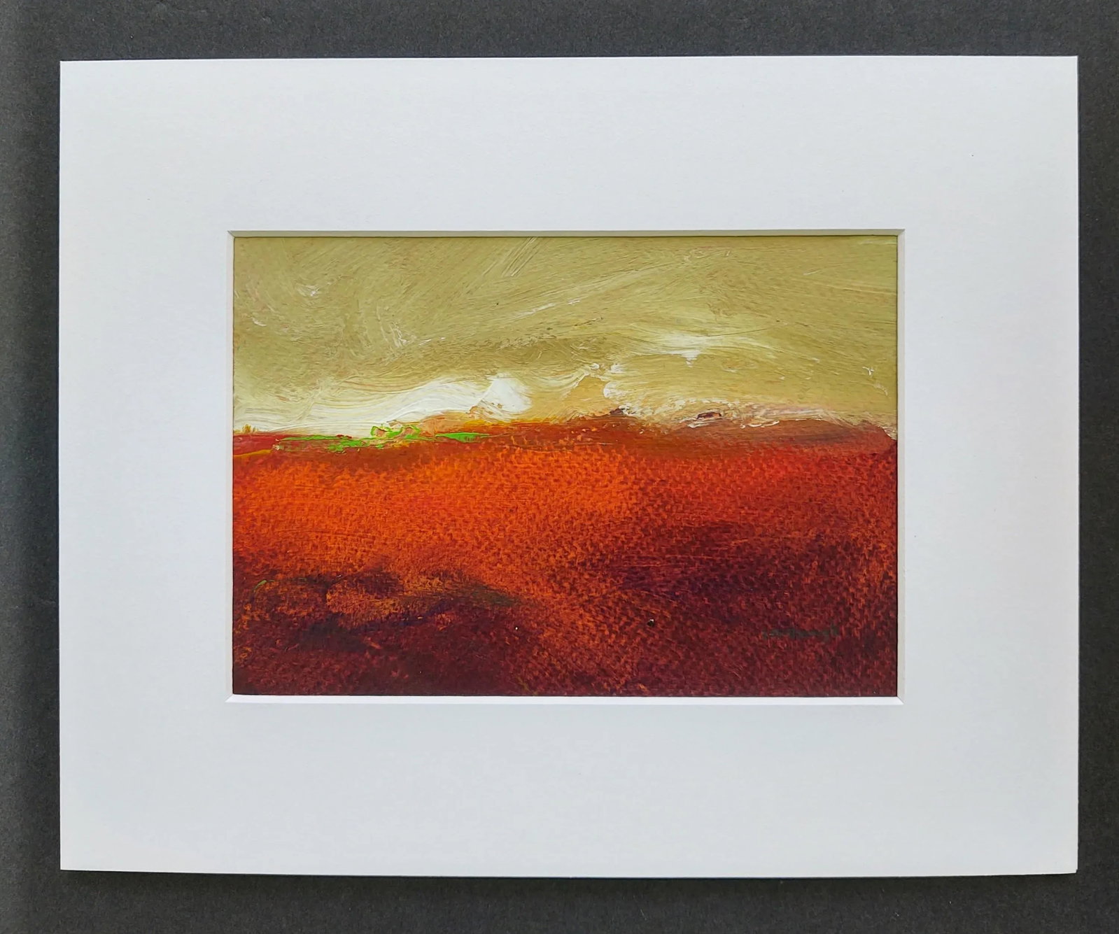 "Waiting for the Green Flash" Contemporary Original Abstract Seascape Acrylic Painting - 4