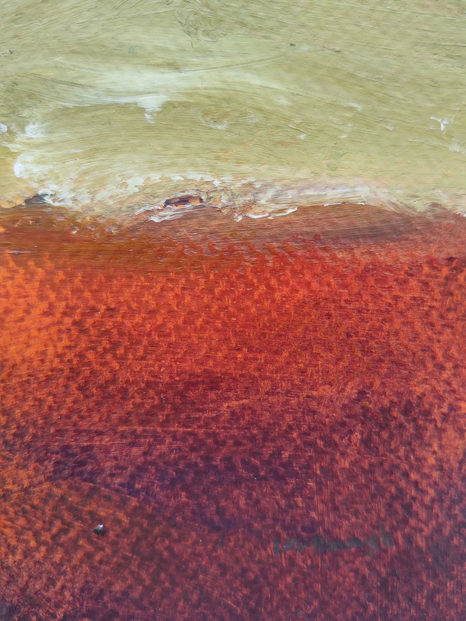 "Waiting for the Green Flash" Contemporary Original Abstract Seascape Acrylic Painting - 7