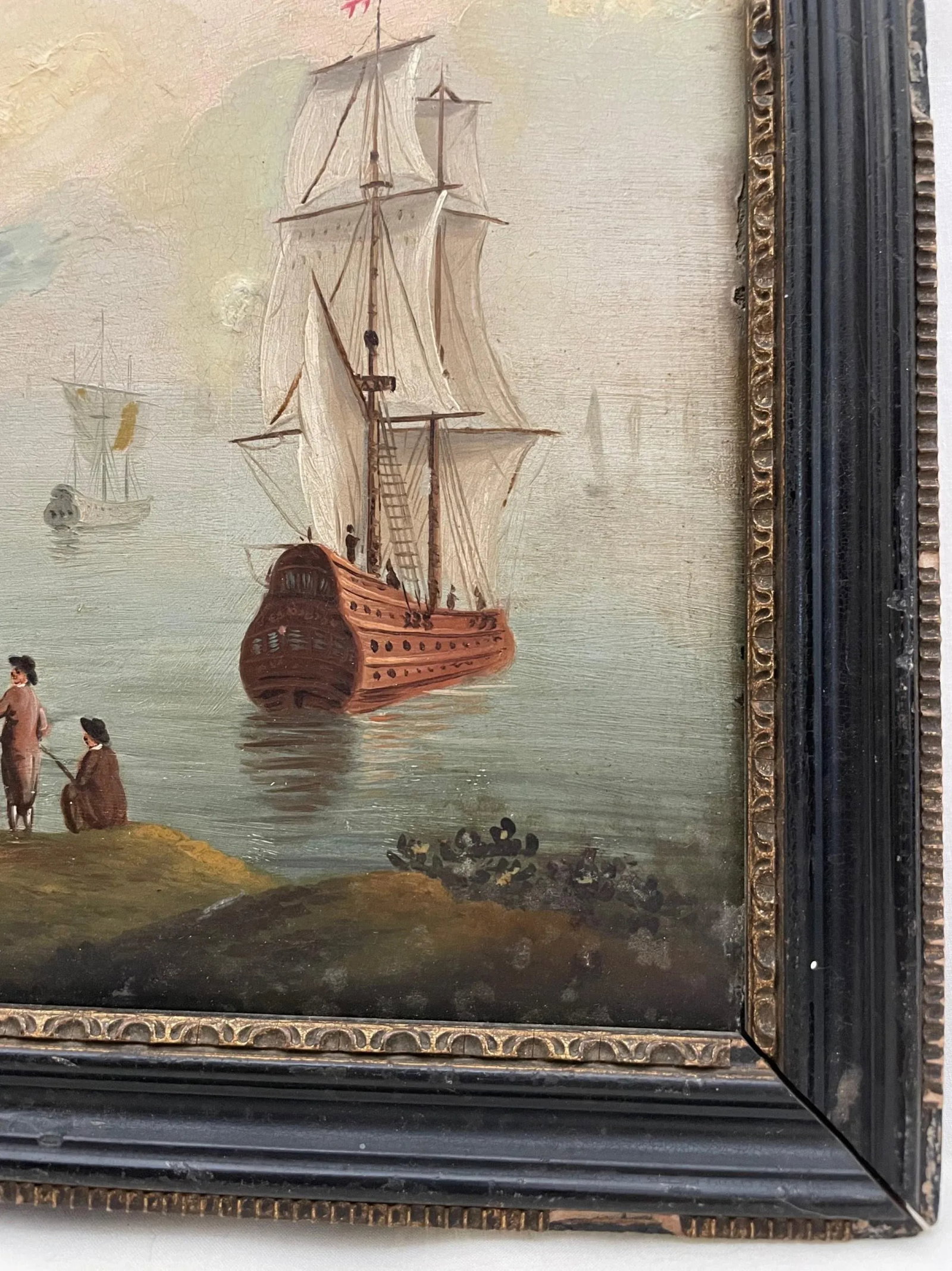 19th Century Swiss Mechanical Clock Painting Circa 1820 - 9