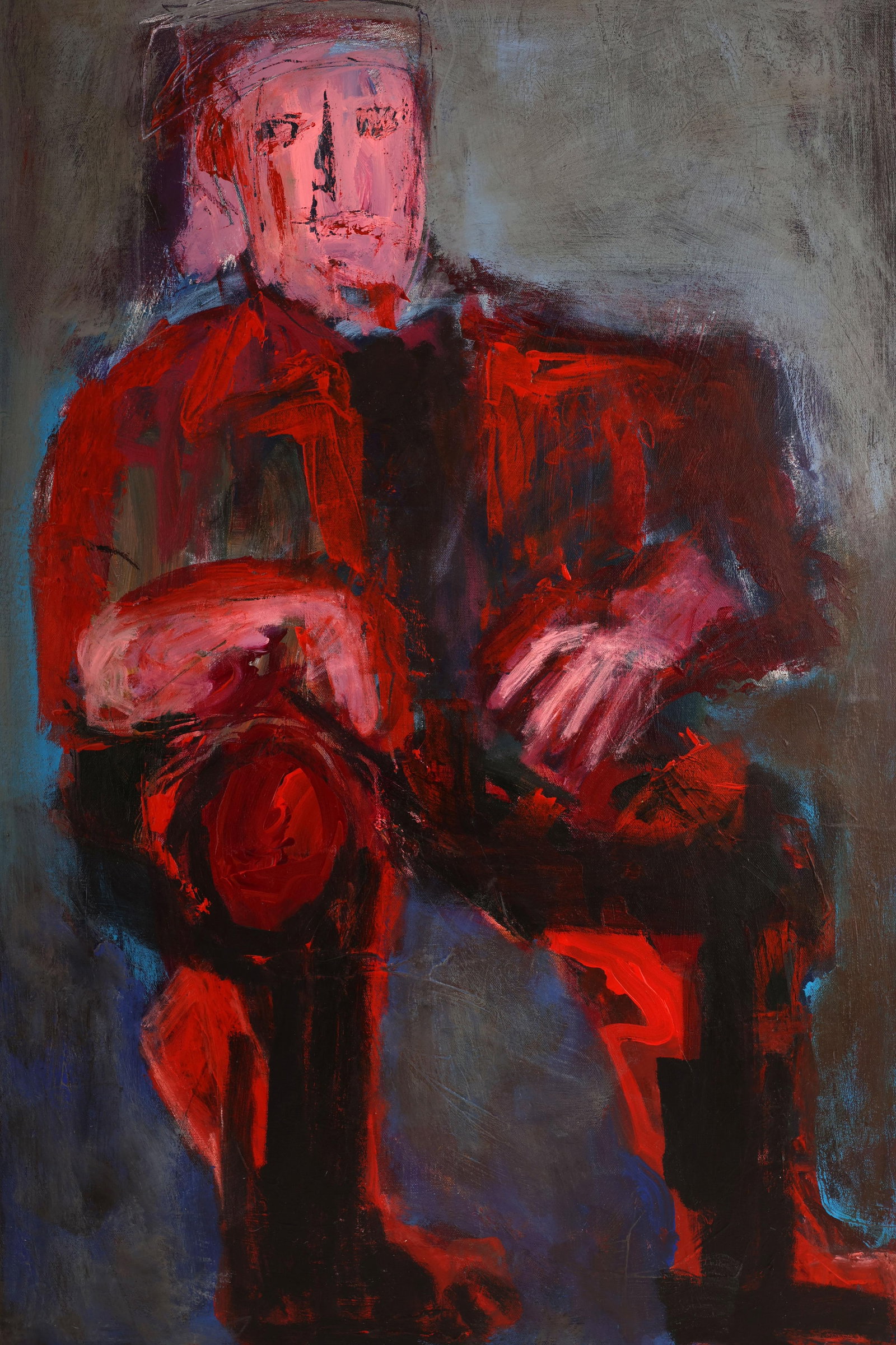 Large Figurative Expressionism Original Painting by the Reverend Dr. Virginia Cohn Parkum - 5