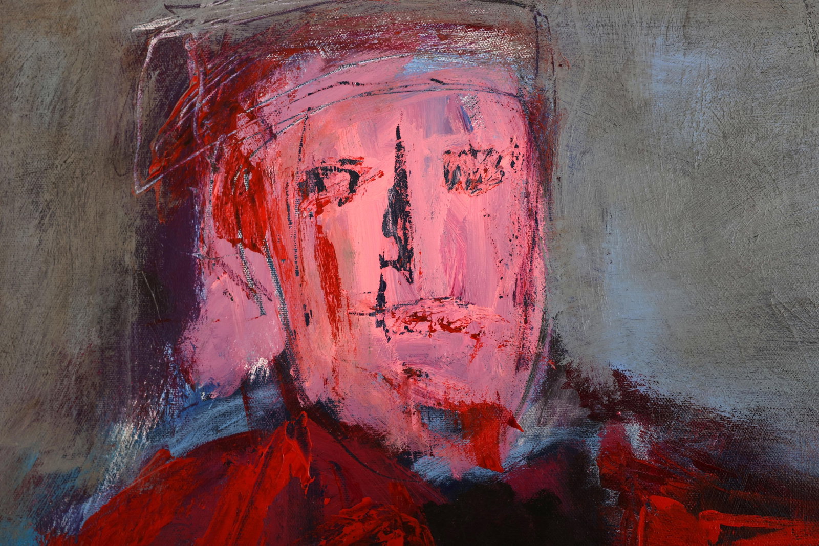 Large Figurative Expressionism Original Painting by the Reverend Dr. Virginia Cohn Parkum - 7