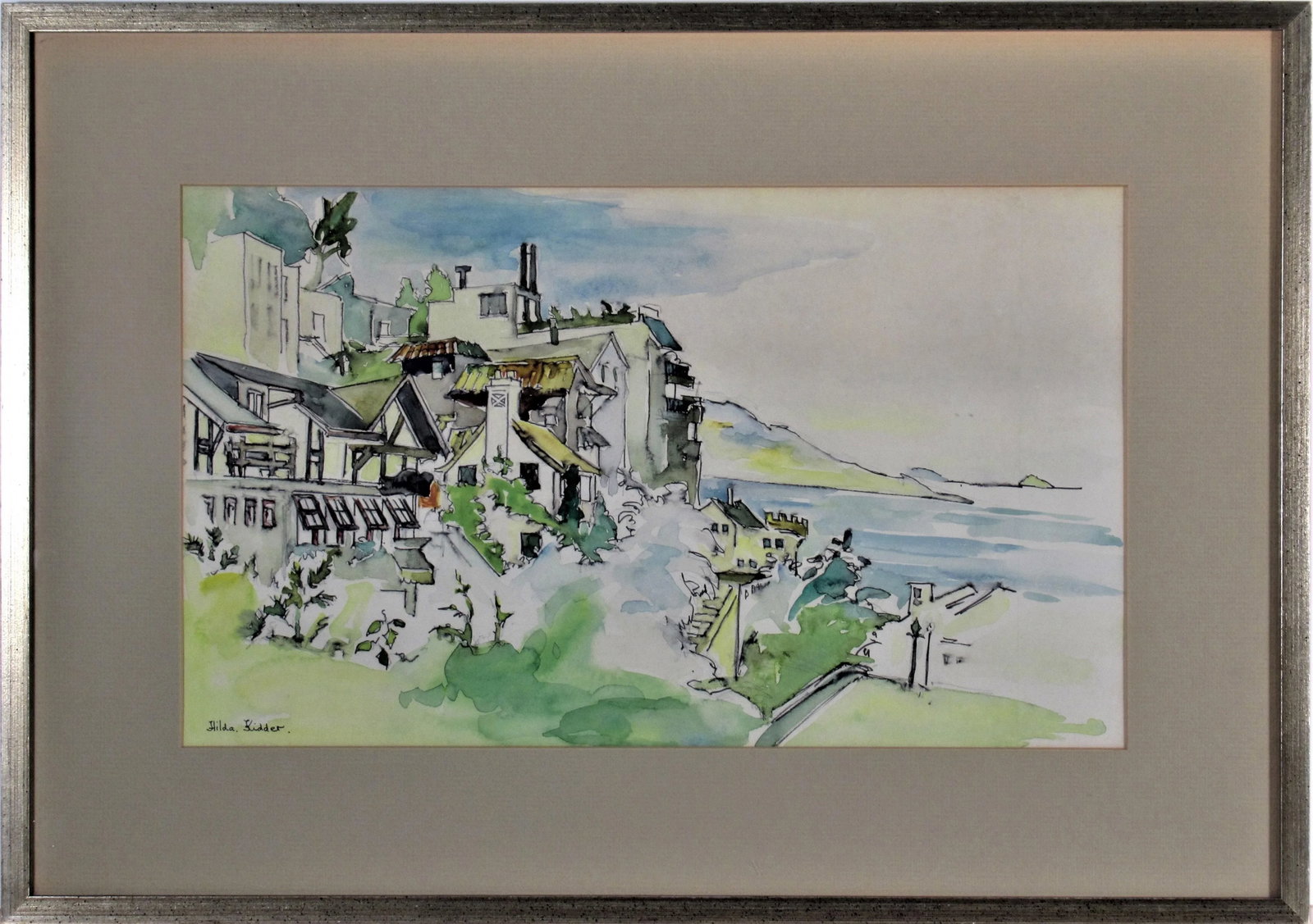 Hilda Kider, View of Angel Island from Tiburon, California II - 6