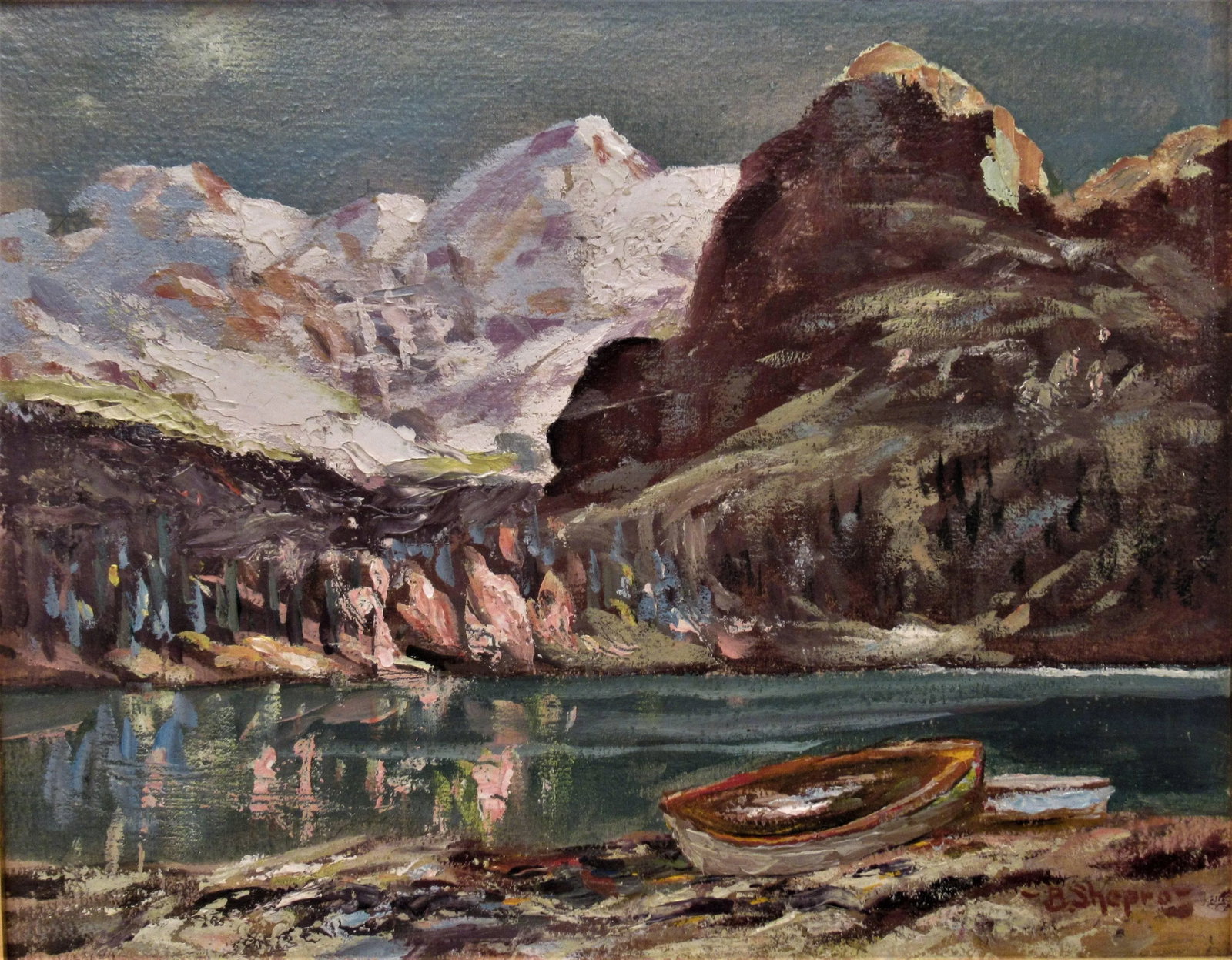 Bernard Shepro, Landscape with Lake, Circa 1950 - 2