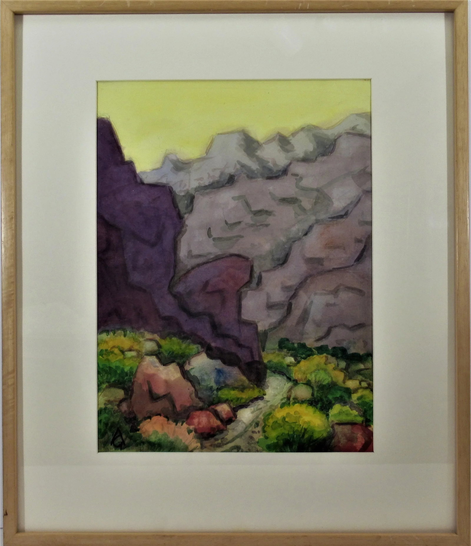 Arnold A. Grossman, Landscape with Trail, Circa 1990 - 6