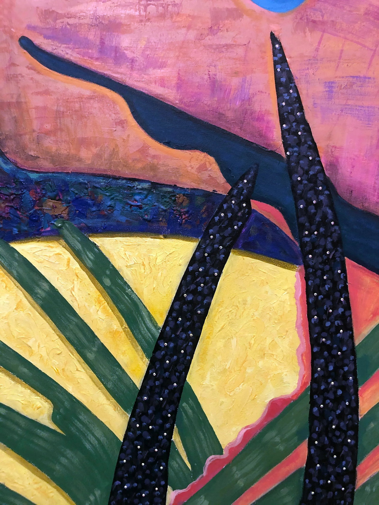 "Time After Time" Contemporary Original Abstract Acrylic Painting by Albert Leon Sultan - 11