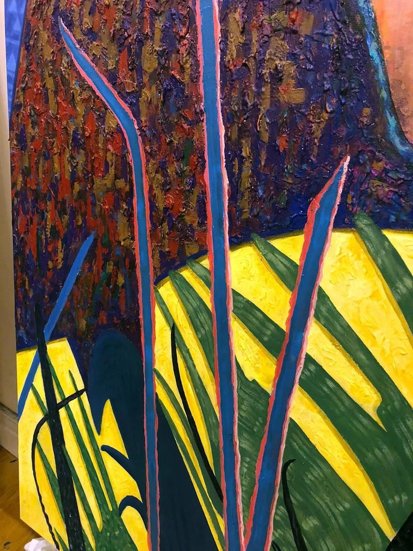 "Time After Time" Contemporary Original Abstract Acrylic Painting by Albert Leon Sultan - 3