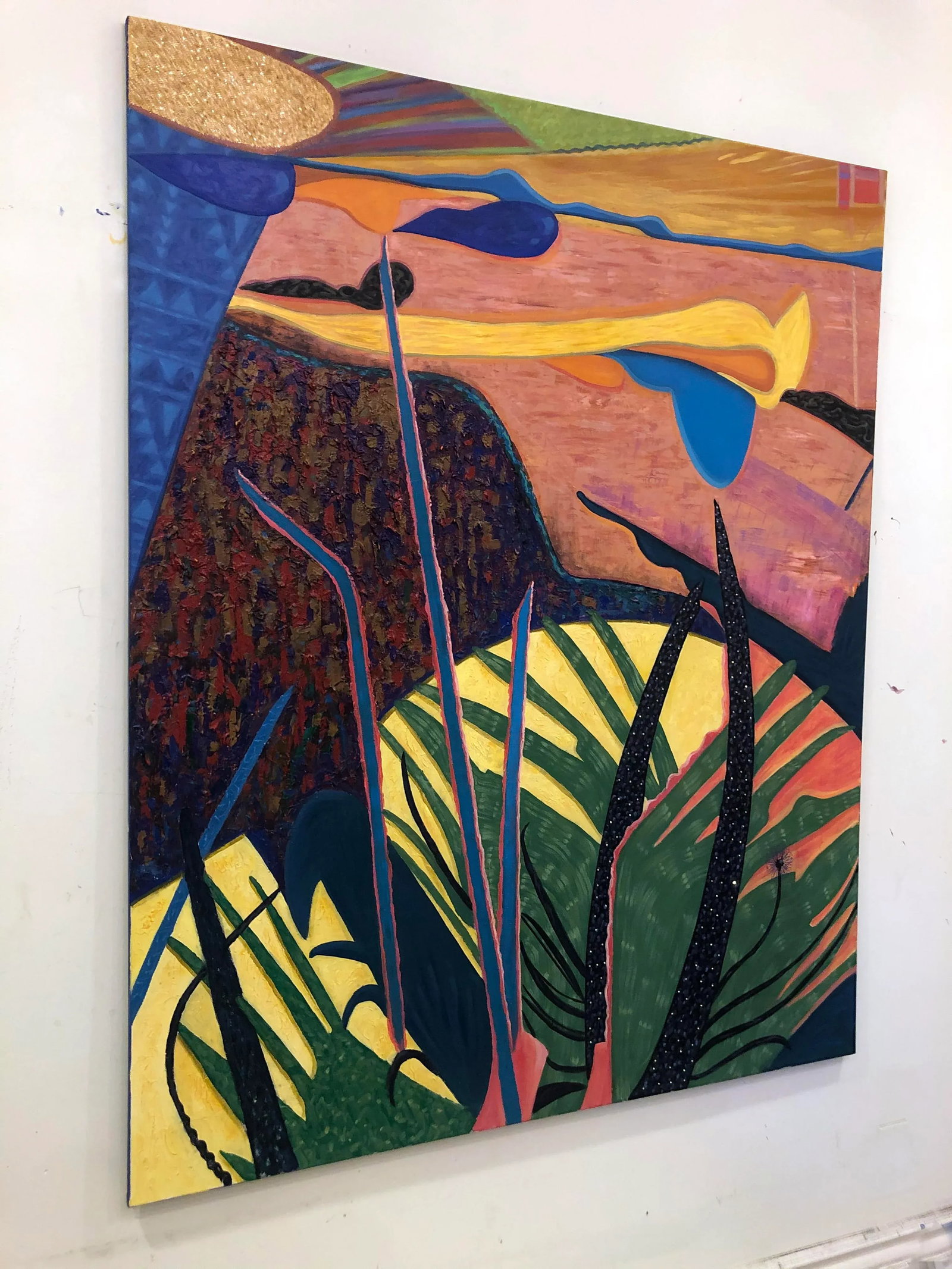 "Time After Time" Contemporary Original Abstract Acrylic Painting by Albert Leon Sultan - 4