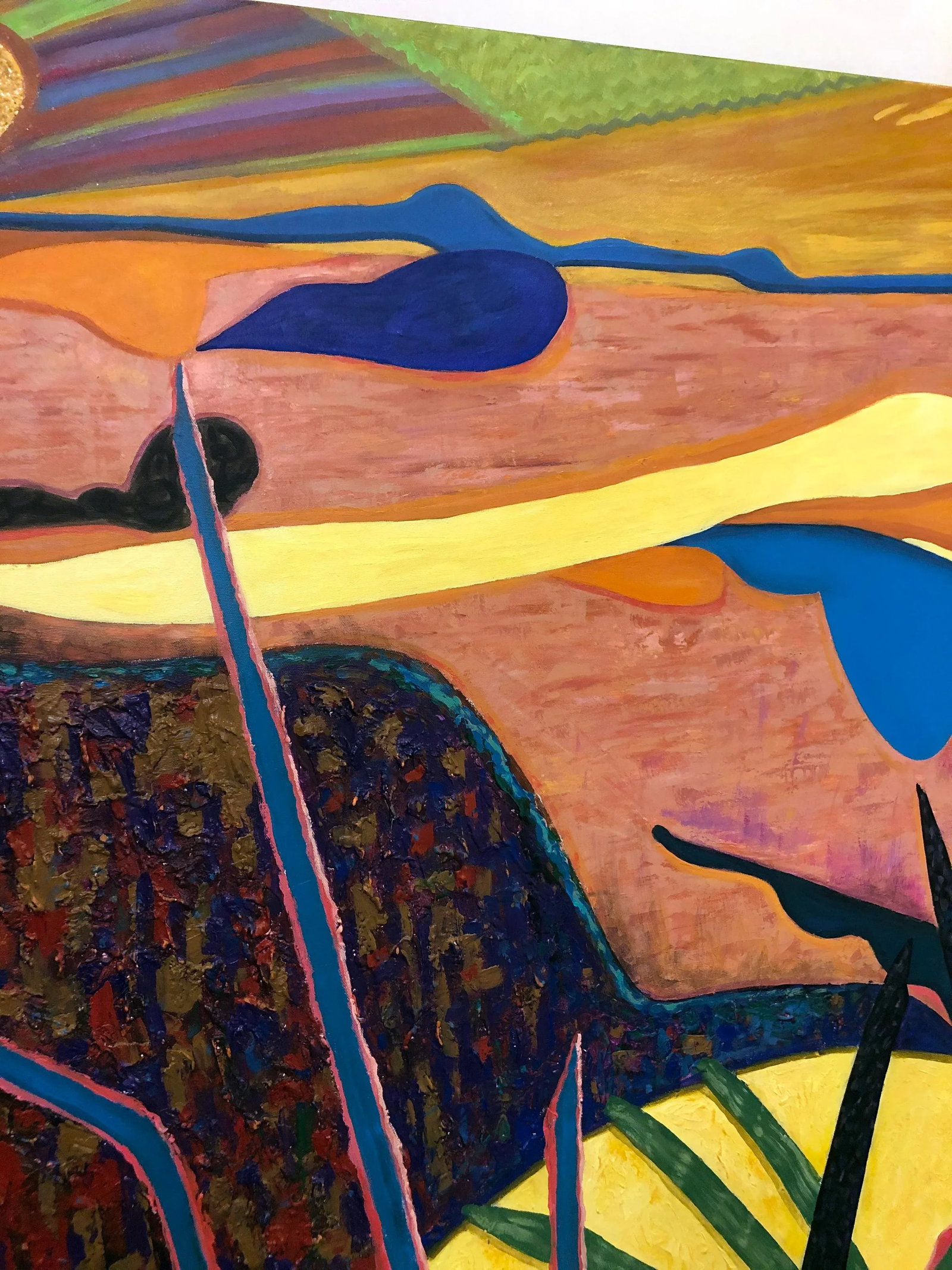 "Time After Time" Contemporary Original Abstract Acrylic Painting by Albert Leon Sultan - 9