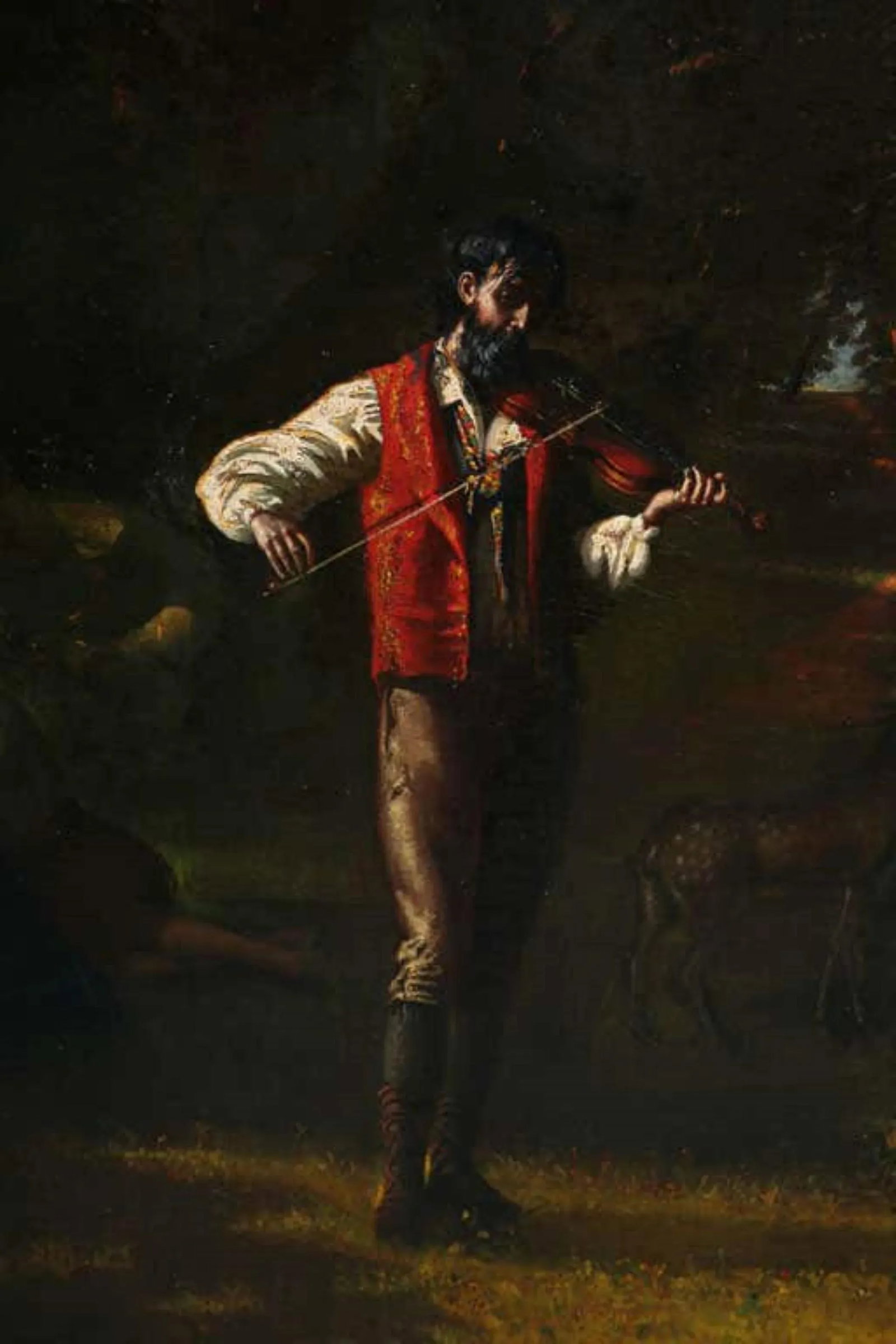 19th Century Neoclassical Spanish Large Genre Painting Attributed - 5