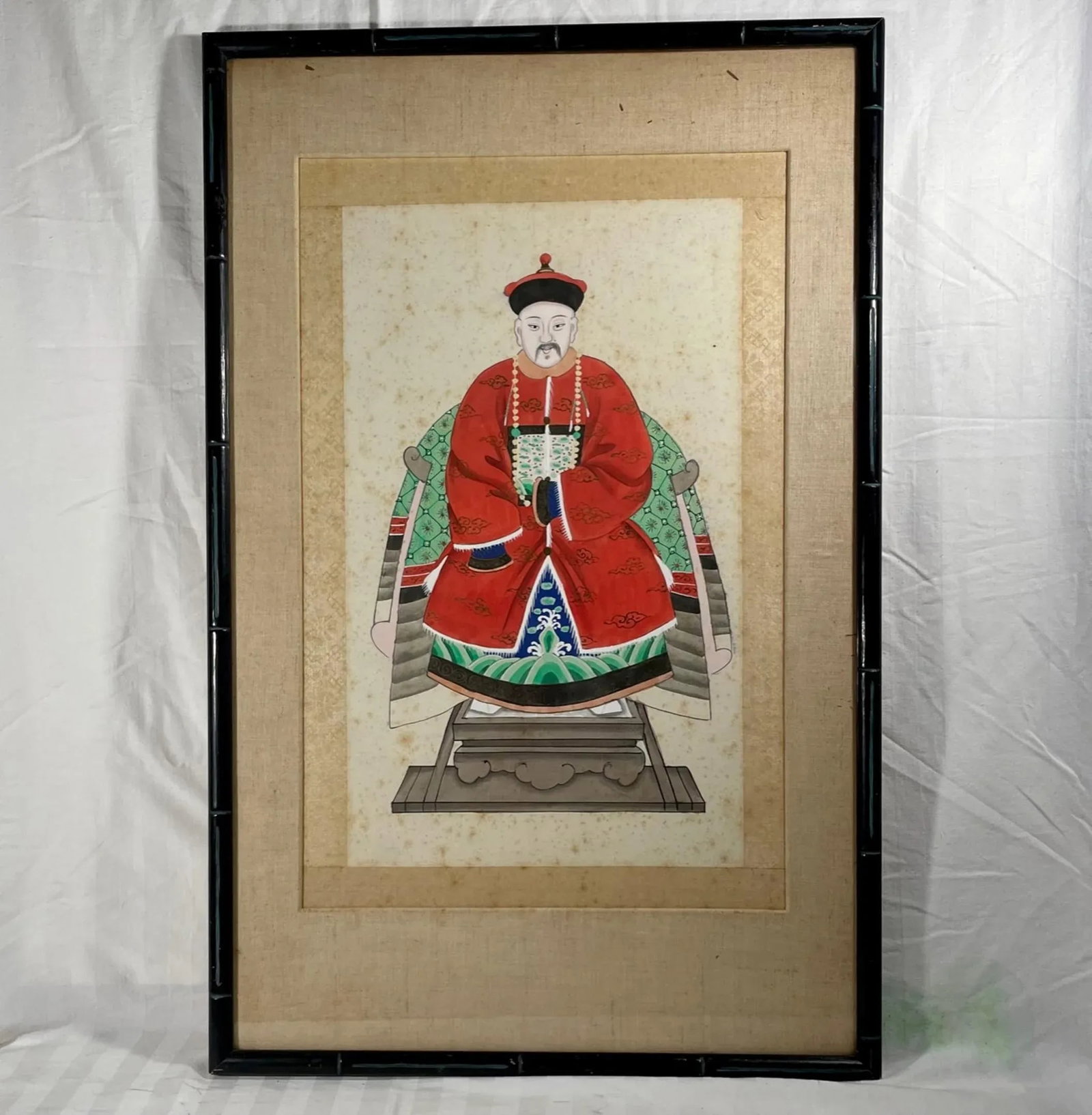 Chinese Ancestor Portrait of a Mandarin Dignitary. - 13