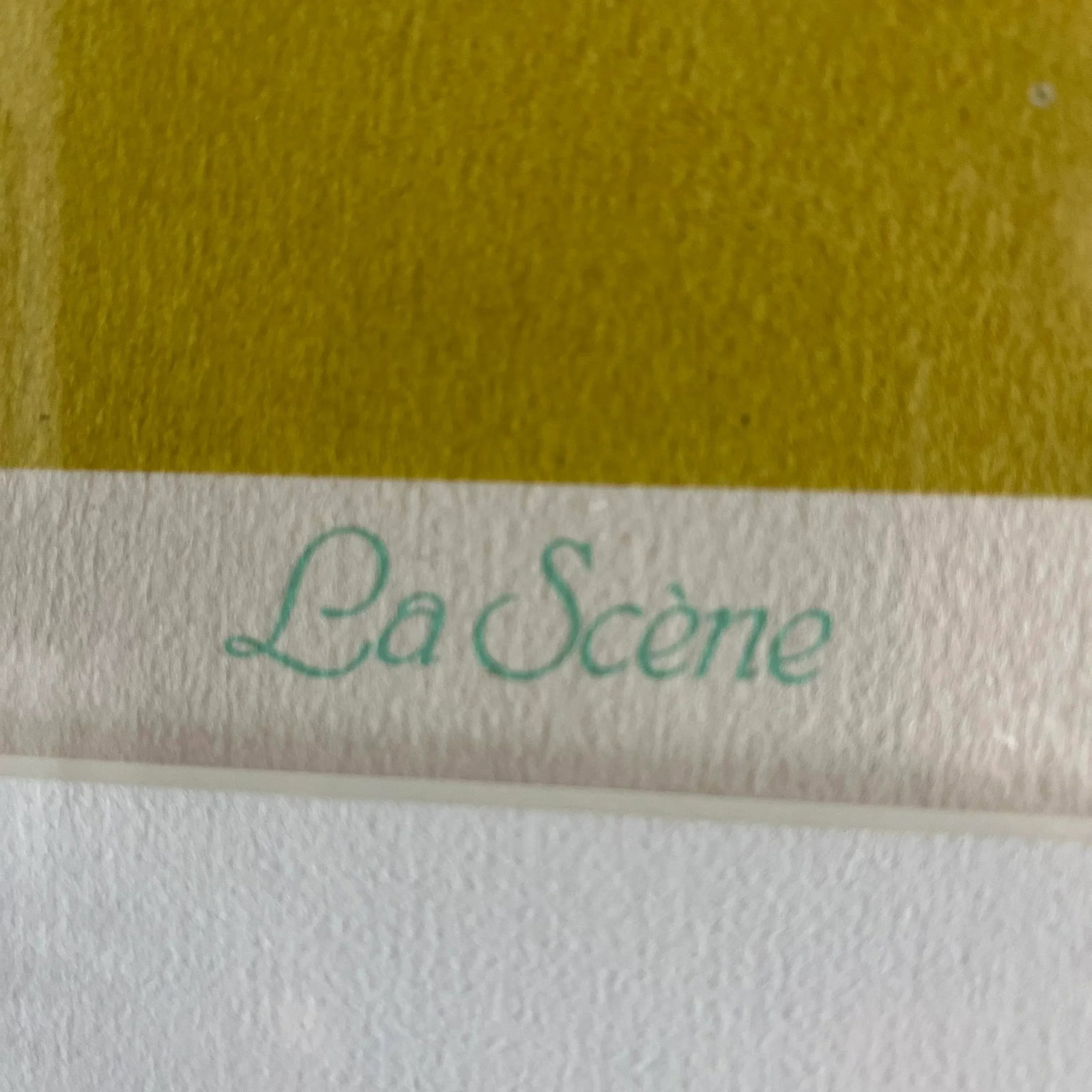 1980s "La Scene" Postmodern Landscape Limited Edition Lithograph by Michel Pellus, Framed - 2