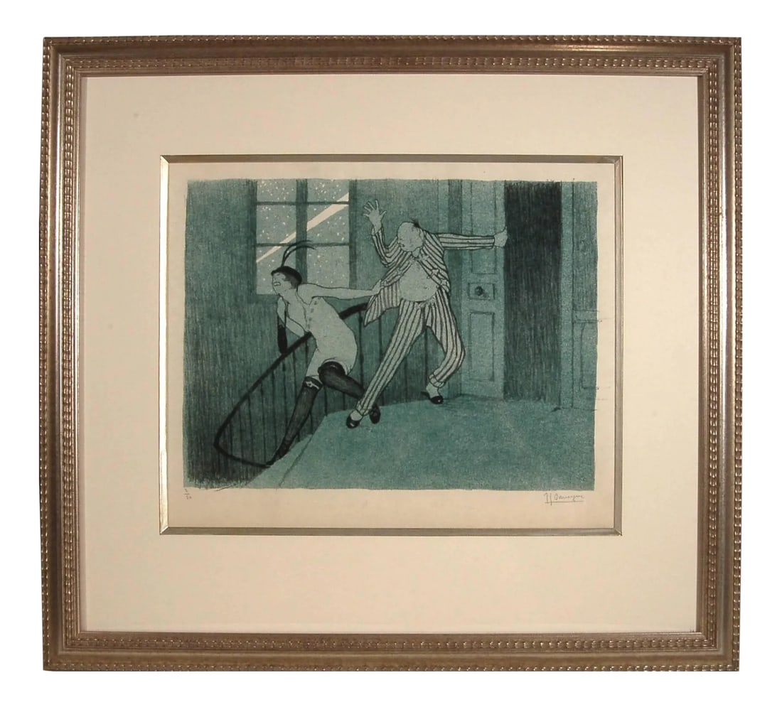 Jean-Gabriel Domergue, 1889-1962, Zeppelinade: Artist:Jean Gabriel Domergue (French, 1885-1927) Title:Zeppelinade Year:1915 Medium:Lithograph Edition:Numbered 2/90 in pencil Paper:Japan Image size: 11.25 x 14 inches paper size: 16 x 19 inches