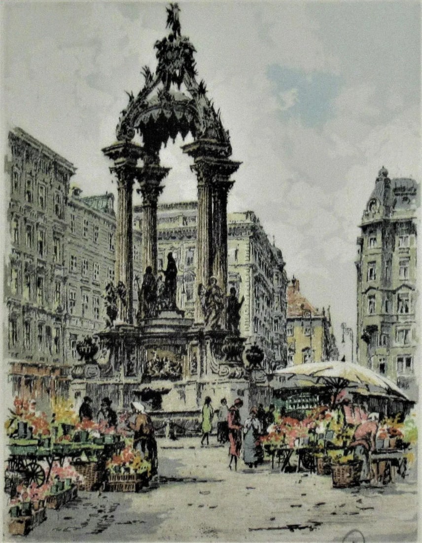 Hans Figura, Flowers Market - 2