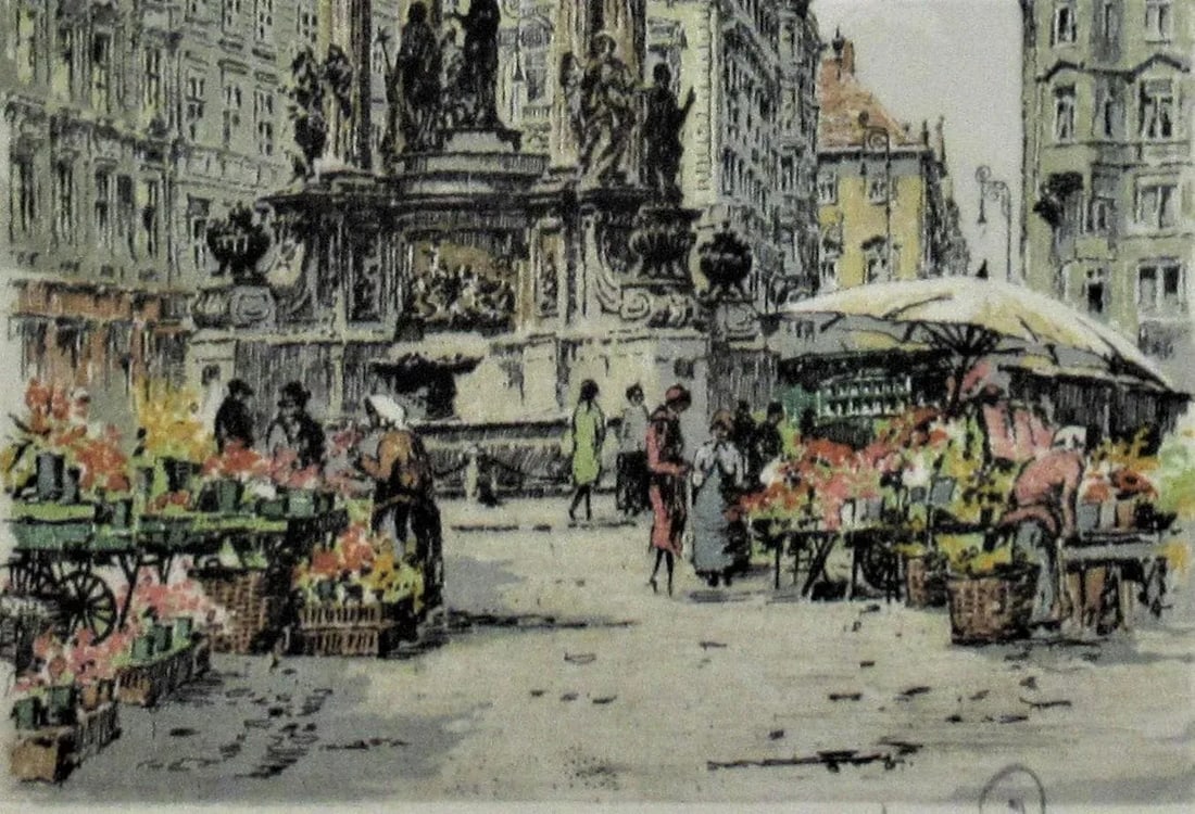 Hans Figura, Flowers Market - 3