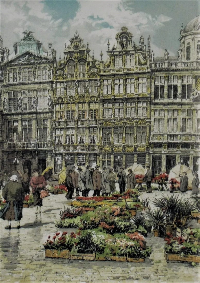 Hans Figura, Flower Market, Circa 1950 - 4