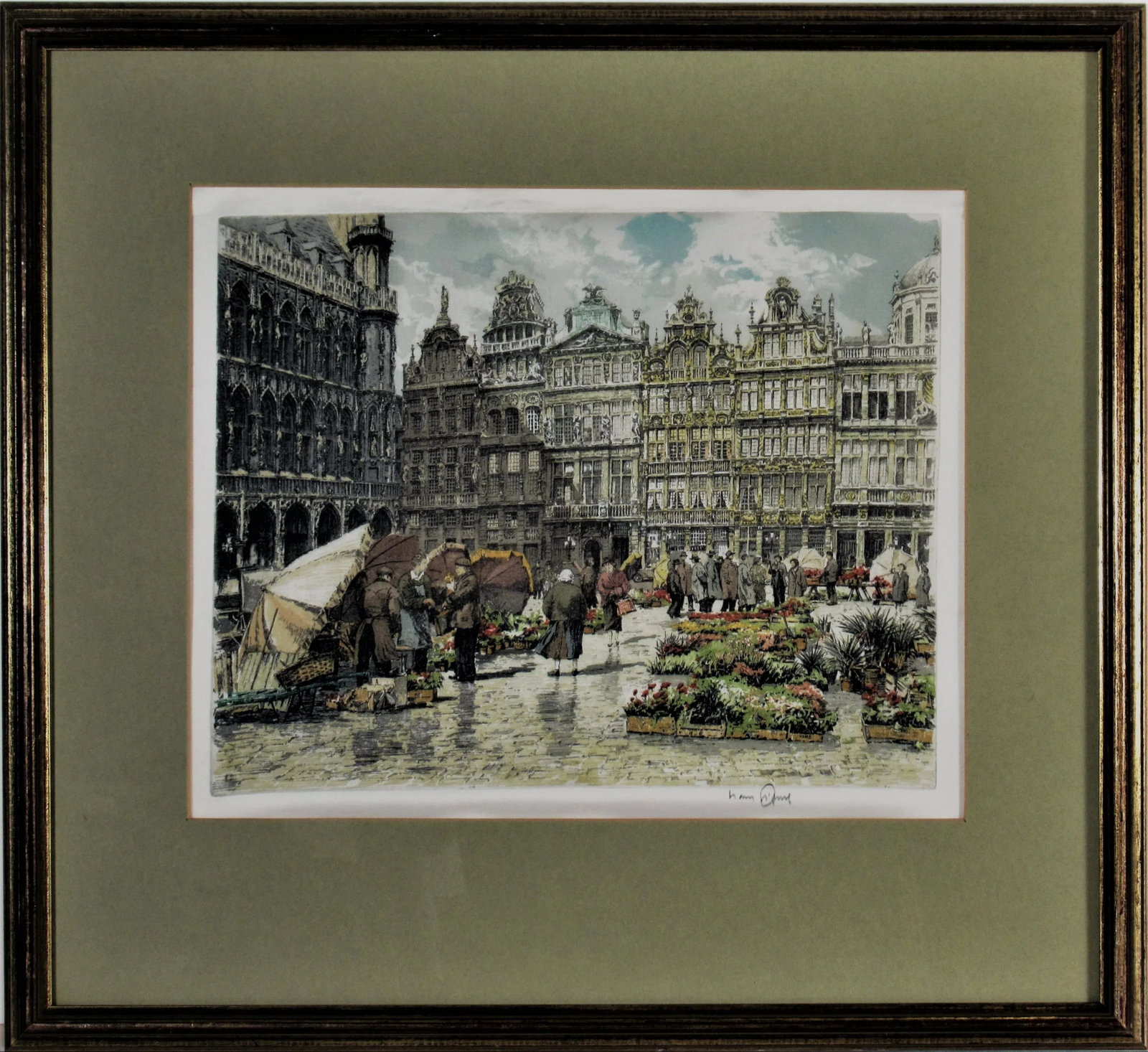 Hans Figura, Flower Market, Circa 1950 - 7