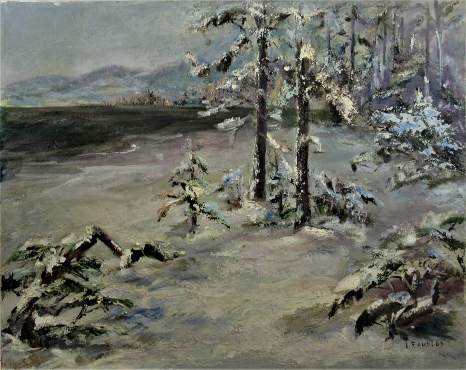 Irina Belotelkin Roublon, Winter Scene, Lake Tahoe - 2