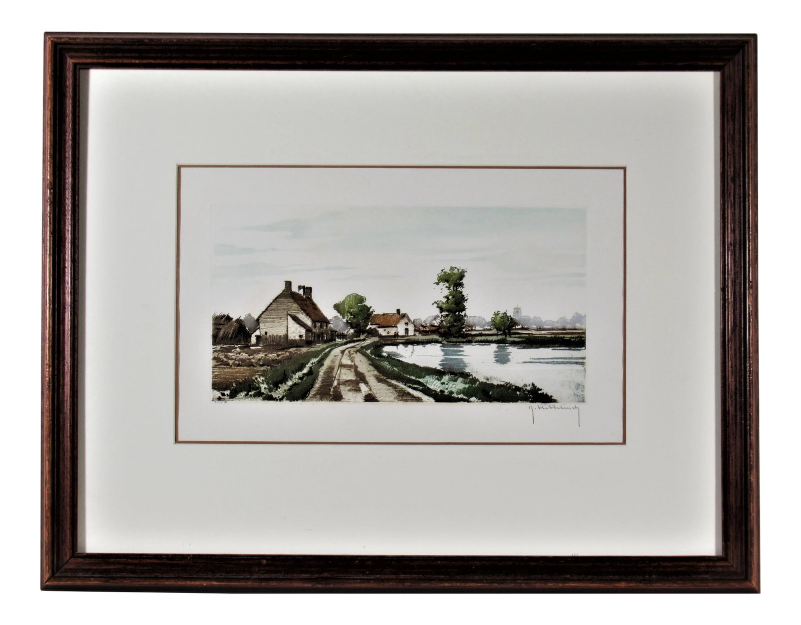 Roger Hebbelinck, Landscape with Pond (1 of 6)