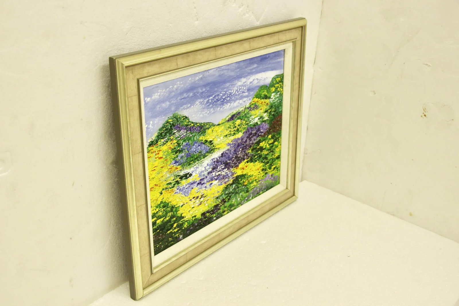 Colorful Contemporary Impasto Impressionist-Style Landscape Painting, Framed - 2