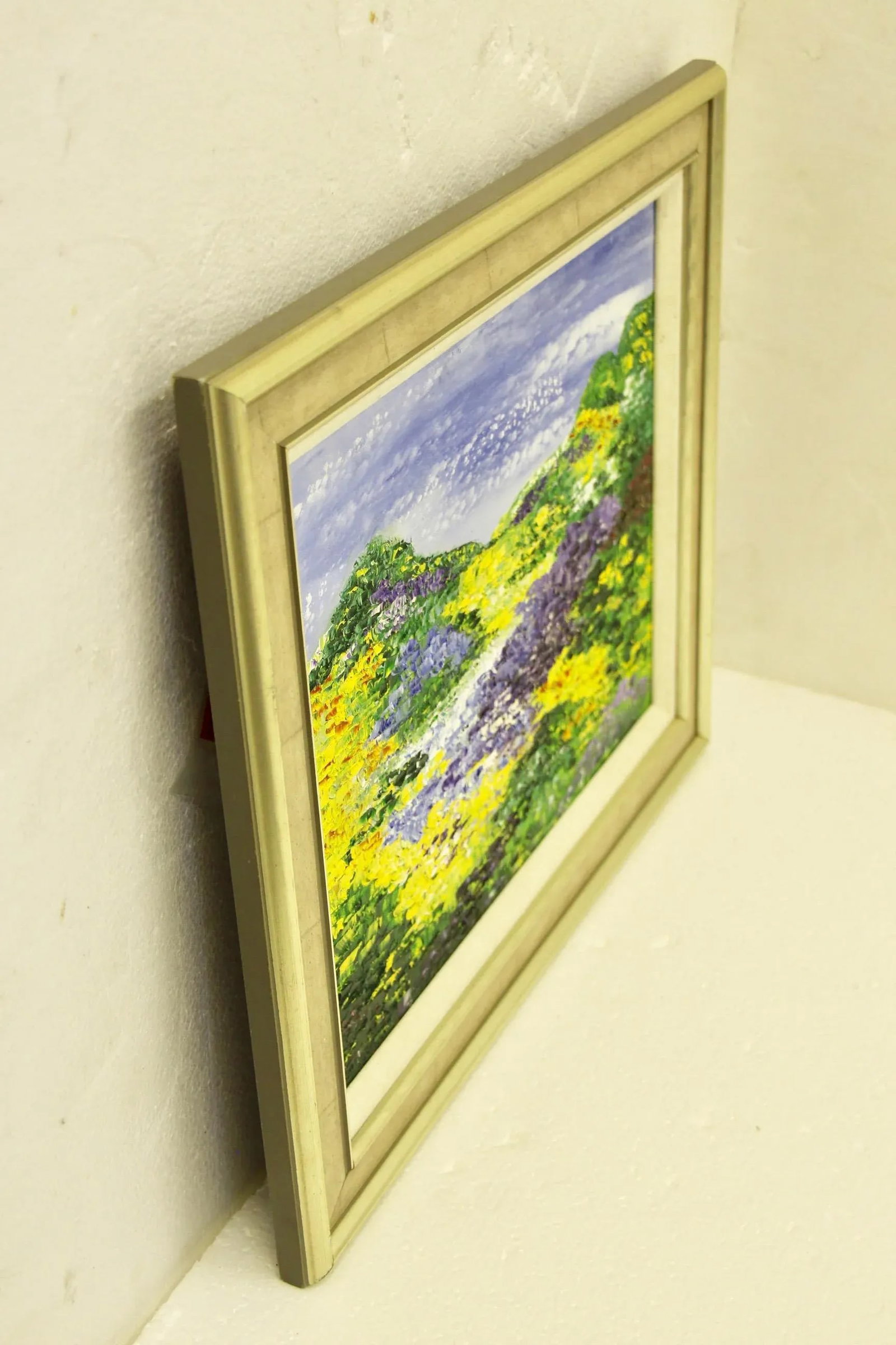 Colorful Contemporary Impasto Impressionist-Style Landscape Painting, Framed - 3
