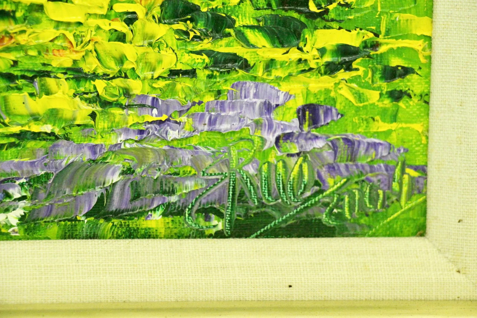 Colorful Contemporary Impasto Impressionist-Style Landscape Painting, Framed - 7