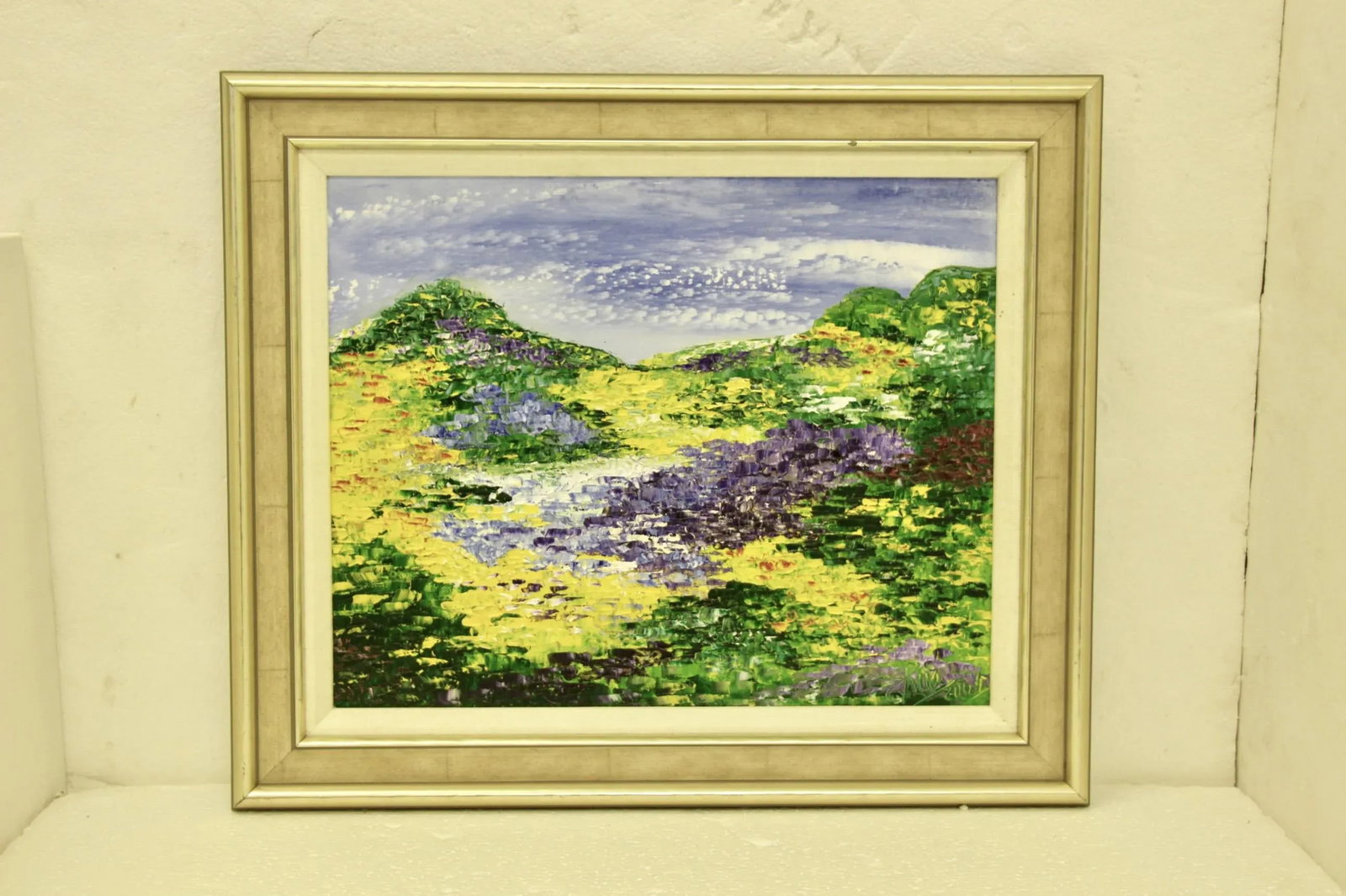 Colorful Contemporary Impasto Impressionist-Style Landscape Painting, Framed - 9