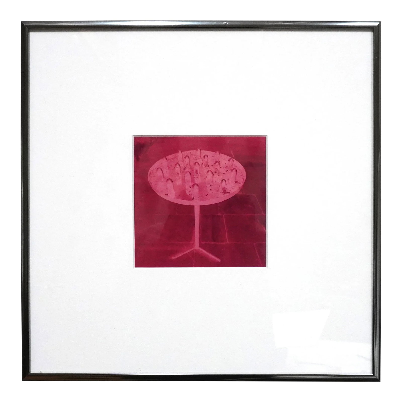 Framed Landscape Cibachrome Photograph "St. Savin" 2/10 1993 by Jacques Cressaty: This photograph "St. Savin" 2/10 1993 is part of a seven year project undertaken by San Francisco based artist Jacques Cressaty from 1989 to 1996. The project was to photograph a different area of his