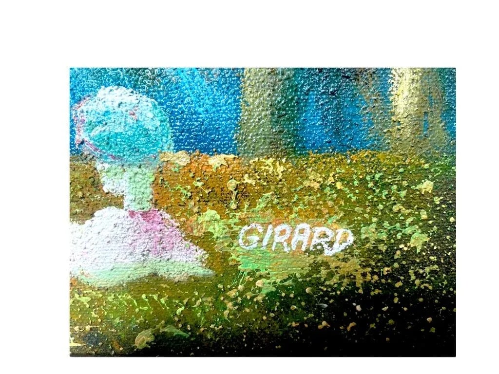1970s "Memories" Expressionist Landscape Oil Painting by Girard, Framed - 2