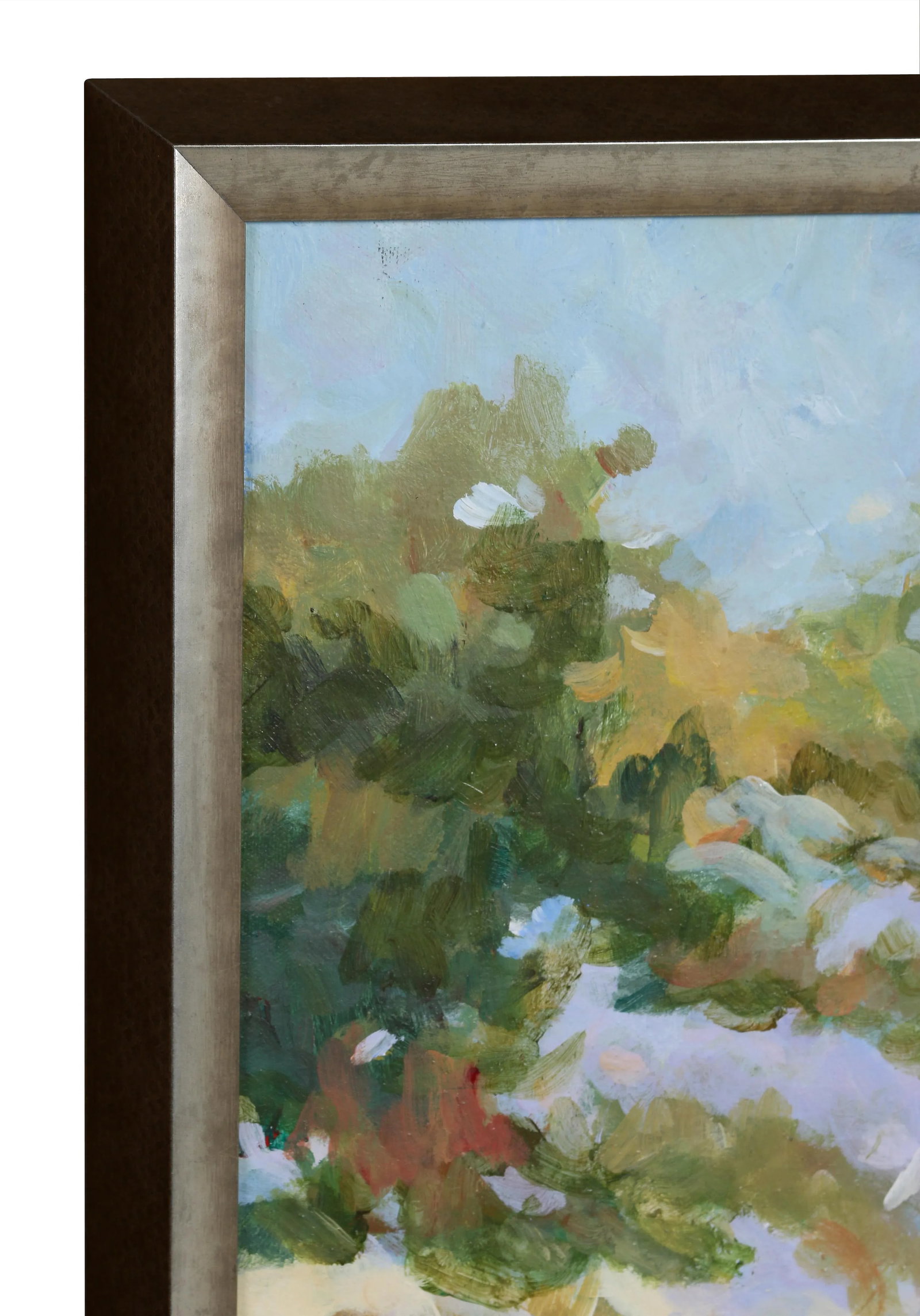 "South African Dunes" Contemporary Original Landscape Acrylic Painting, Framed - 2