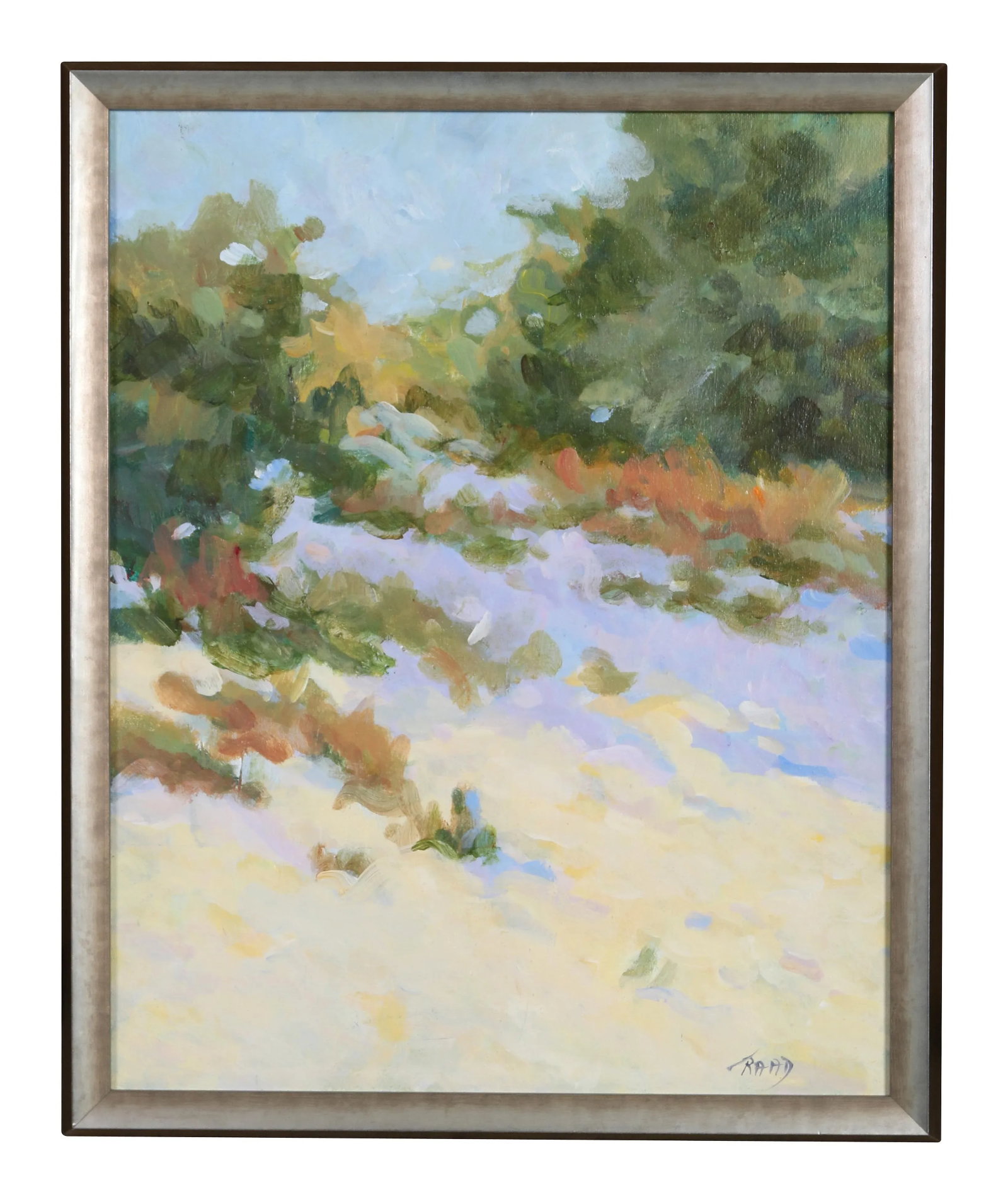 "South African Dunes" Contemporary Original Landscape Acrylic Painting, Framed - 3