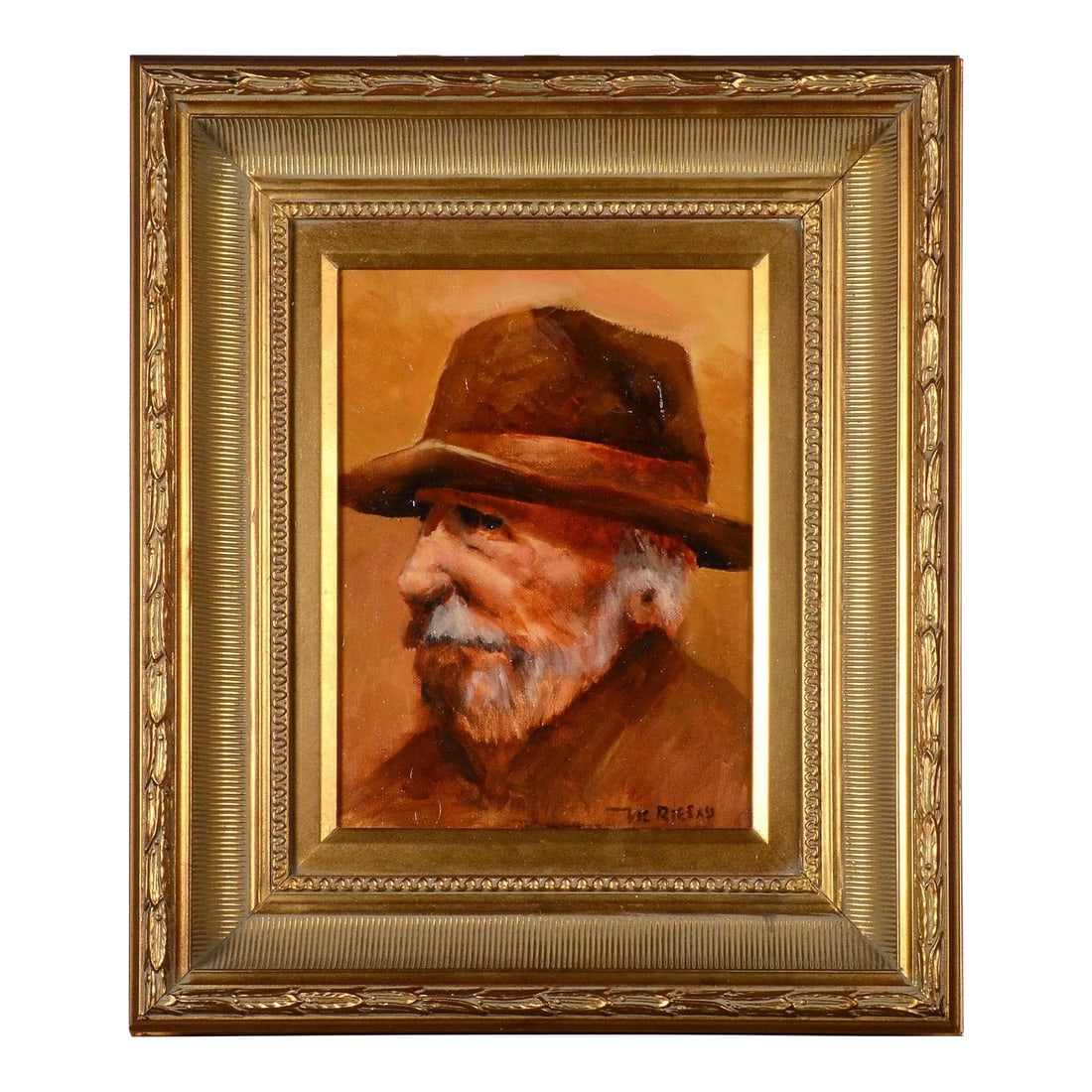 Vic Riesau "Sodbuster" Oil Painting (1 of 6)