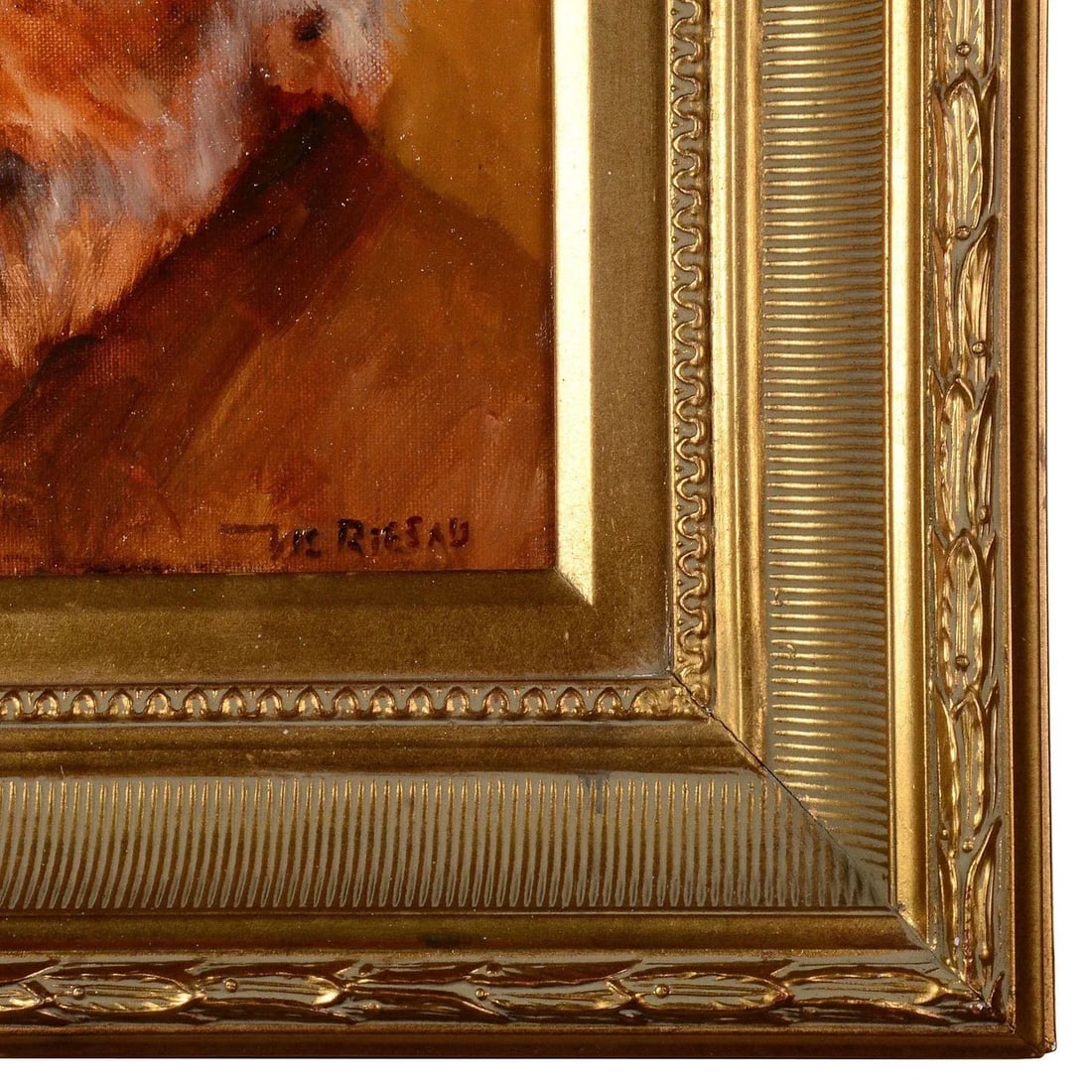 Vic Riesau "Sodbuster" Oil Painting - 3