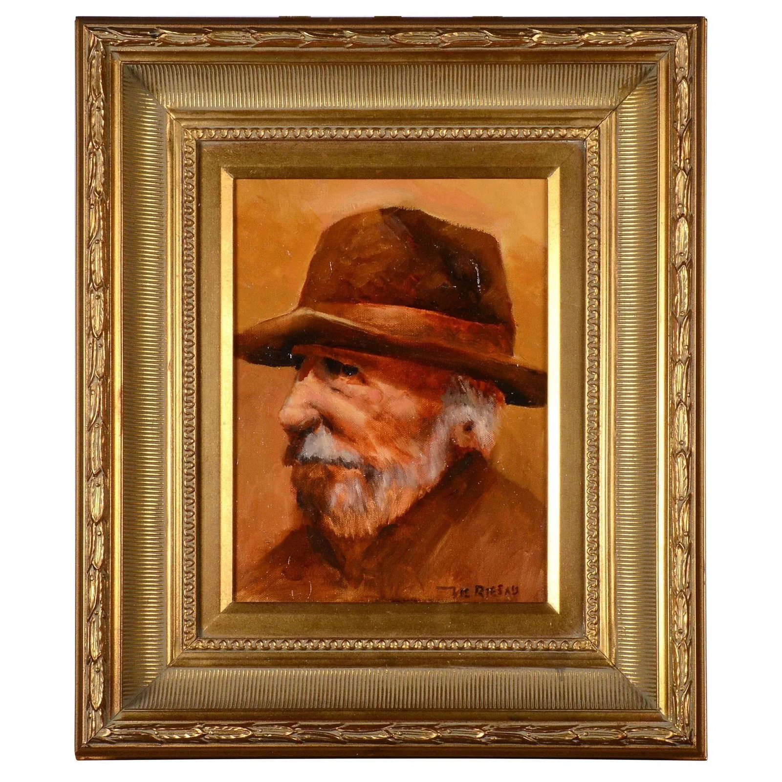 Vic Riesau "Sodbuster" Oil Painting - 6