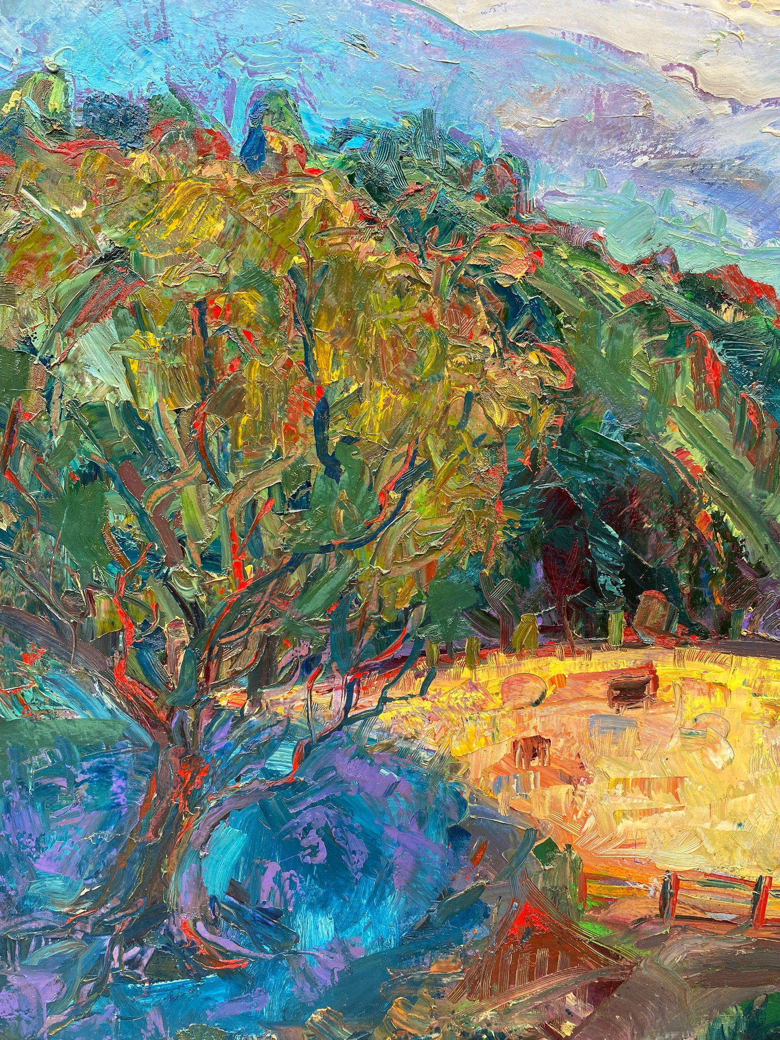 Mt. Diablo Mountain Landscape Expressionist Oil Painting by James Hartman - 3