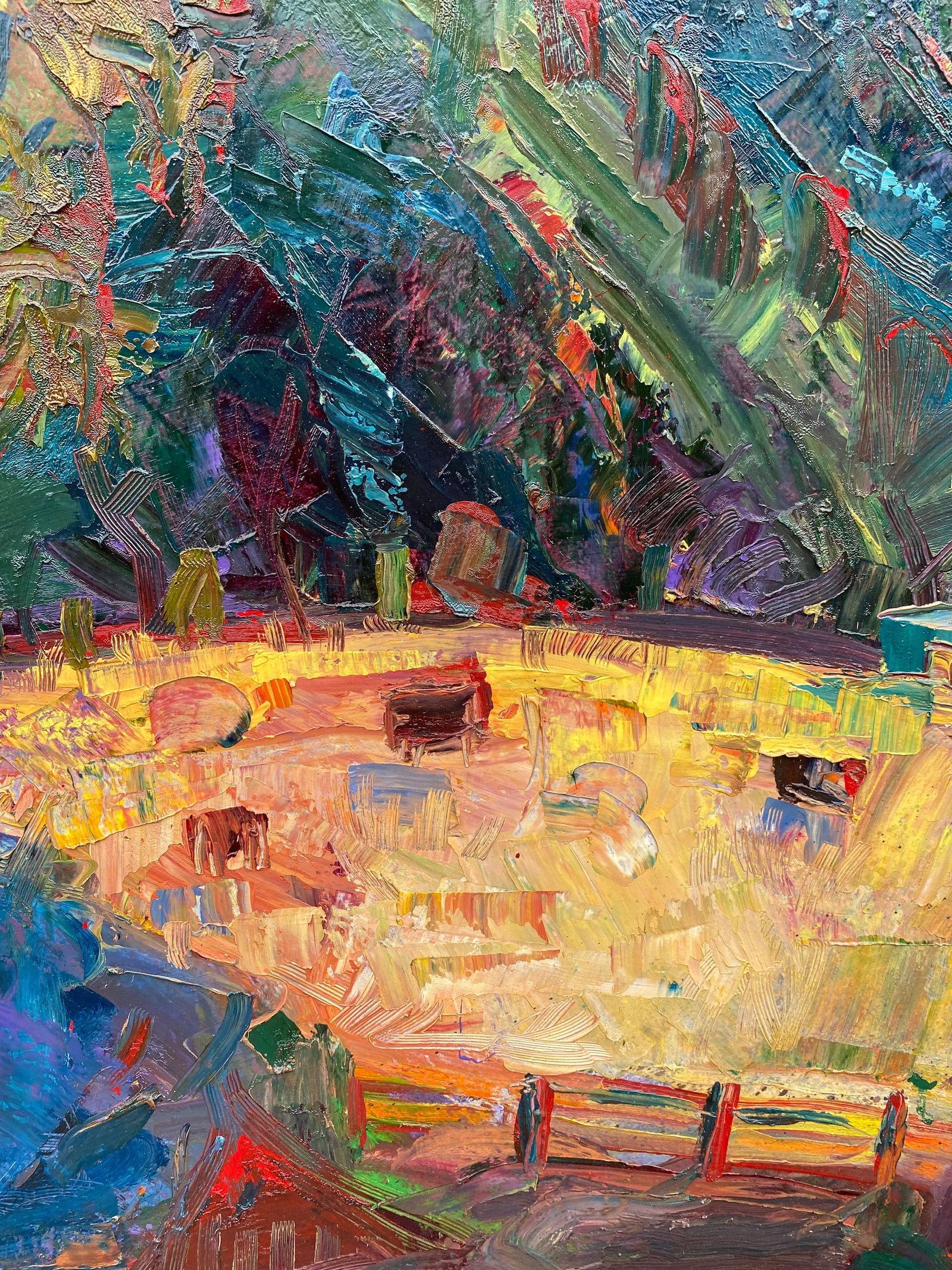 Mt. Diablo Mountain Landscape Expressionist Oil Painting by James Hartman - 4