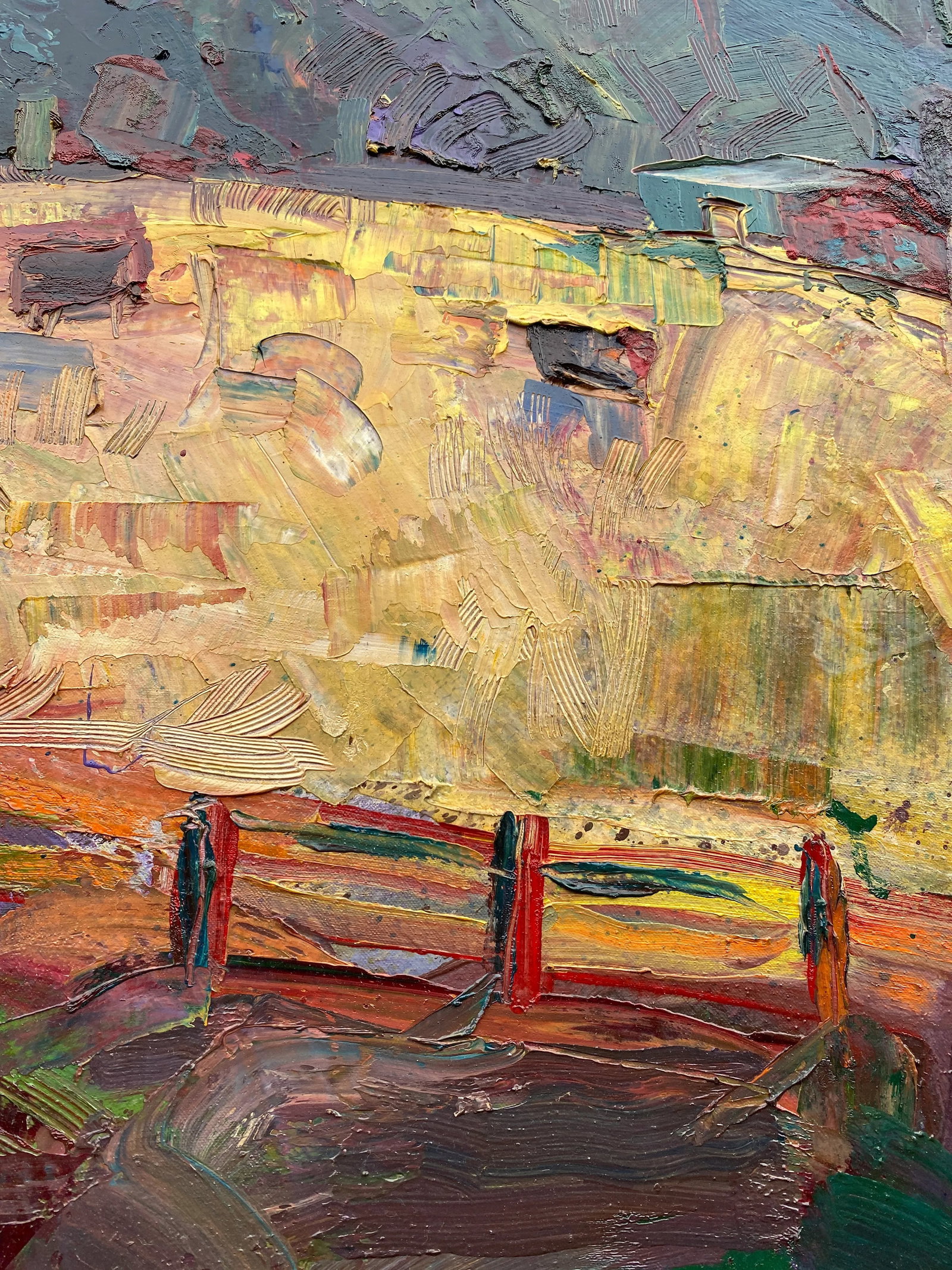 Mt. Diablo Mountain Landscape Expressionist Oil Painting by James Hartman - 6