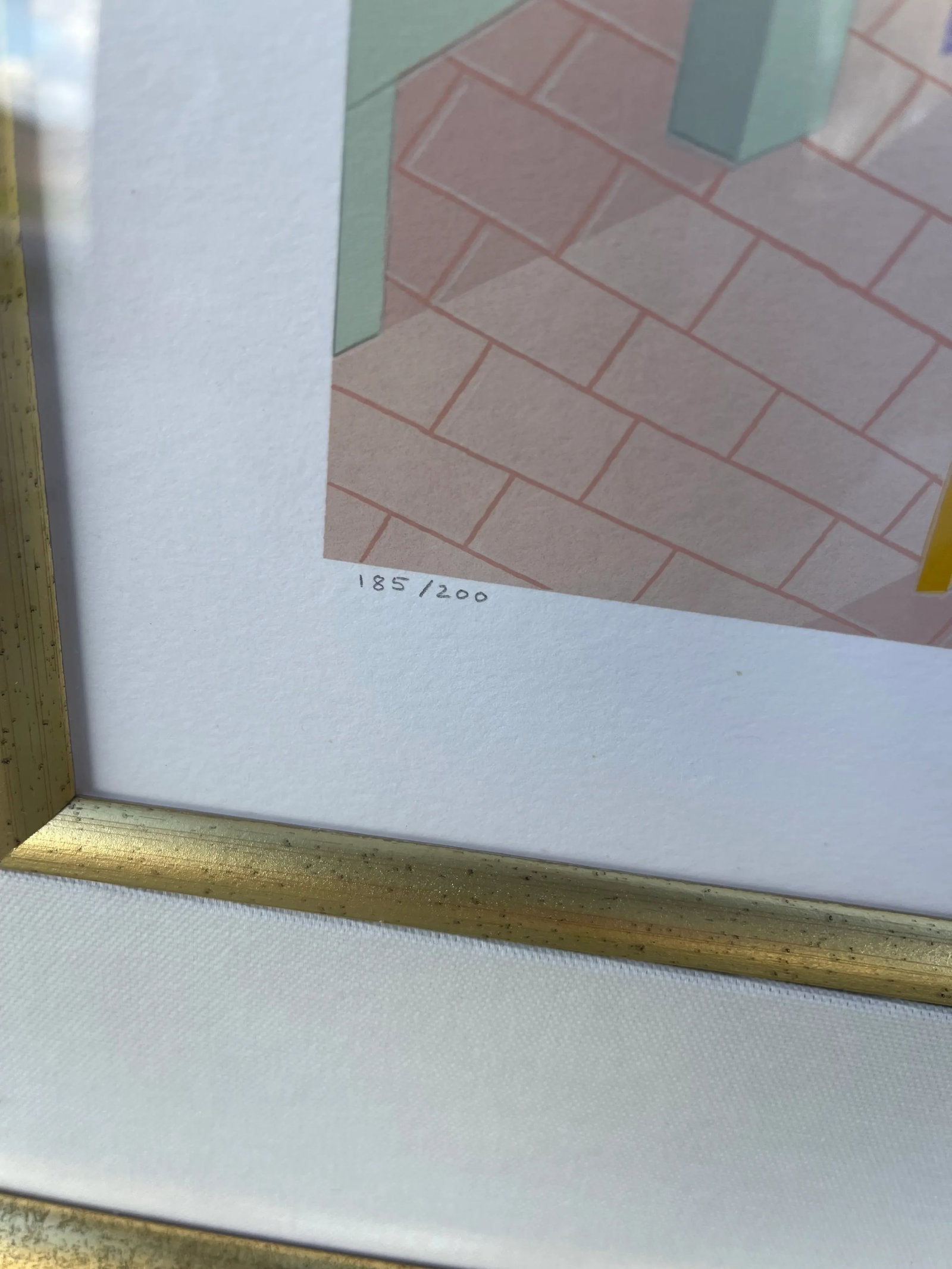 Vintage Postmodern Thomas McKnight "Patmos" Panorama Left & Right Panel Hand-Pulled Serigraphs with - 5