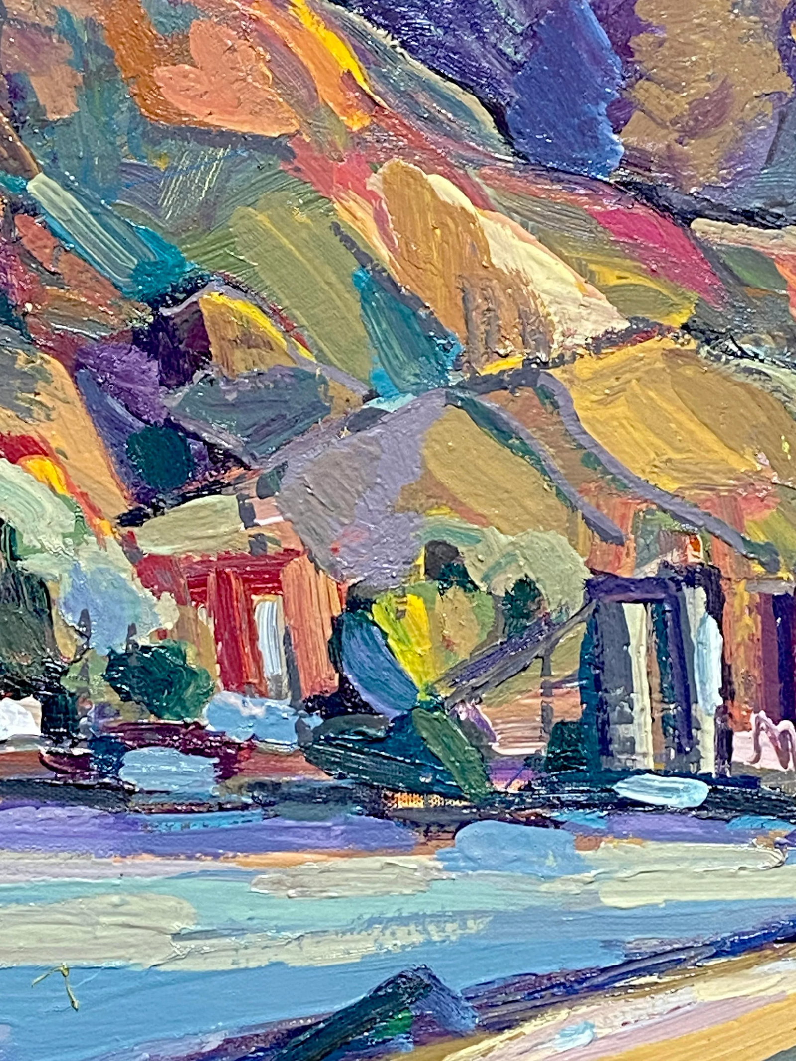 Berkeley Hills Expressionist Landscape Painting by Hartman - 2