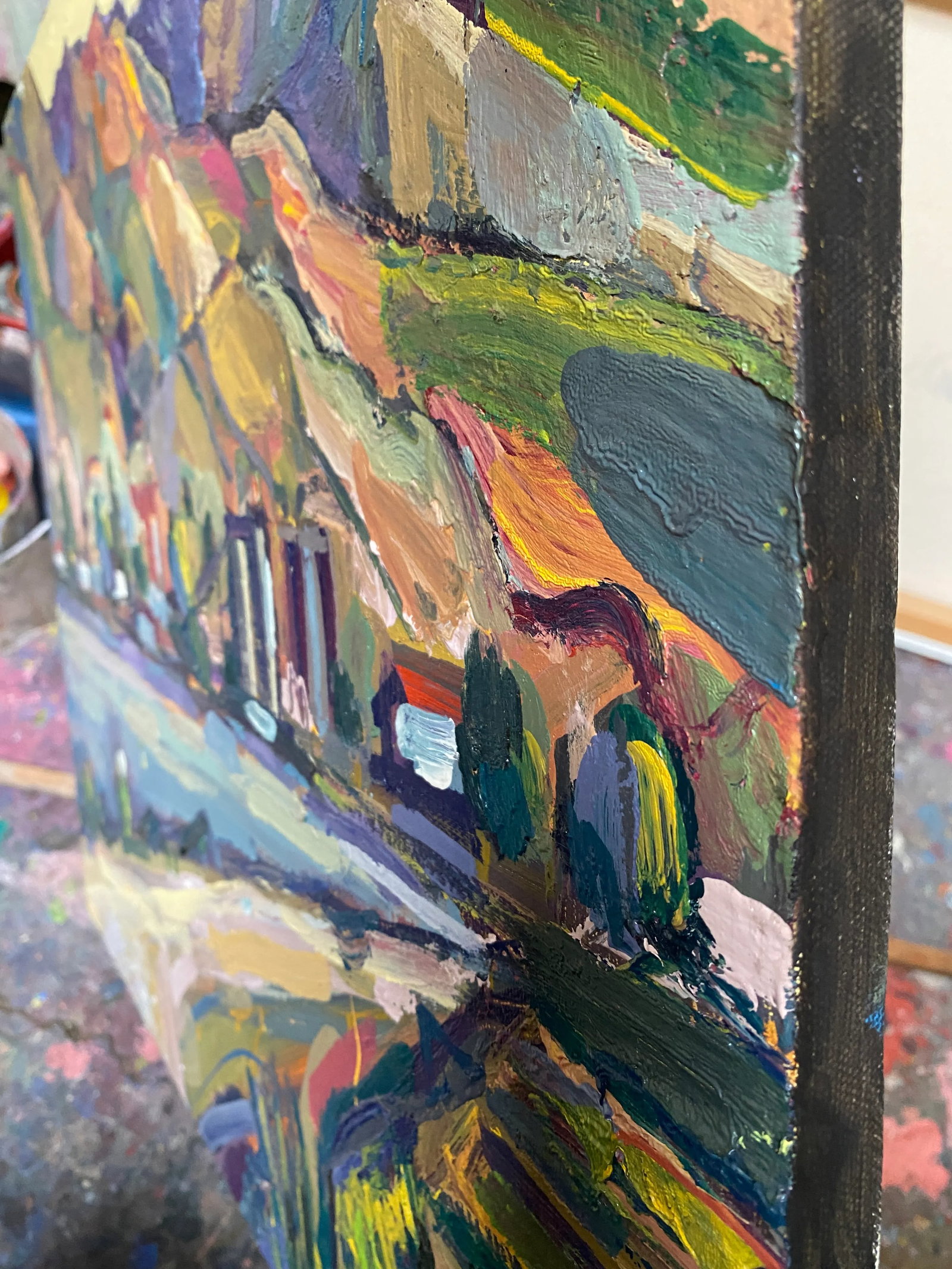 Berkeley Hills Expressionist Landscape Painting by Hartman - 4