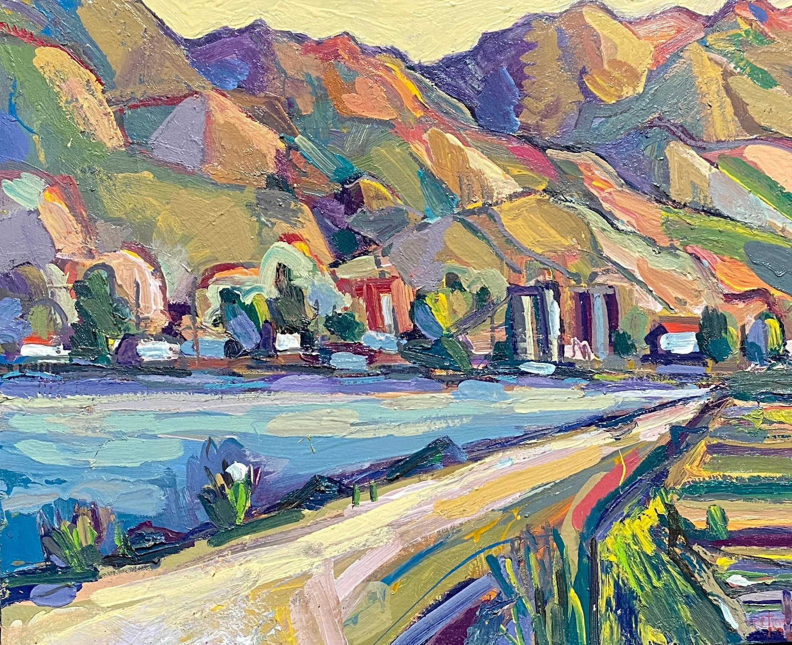Berkeley Hills Expressionist Landscape Painting by Hartman - 6