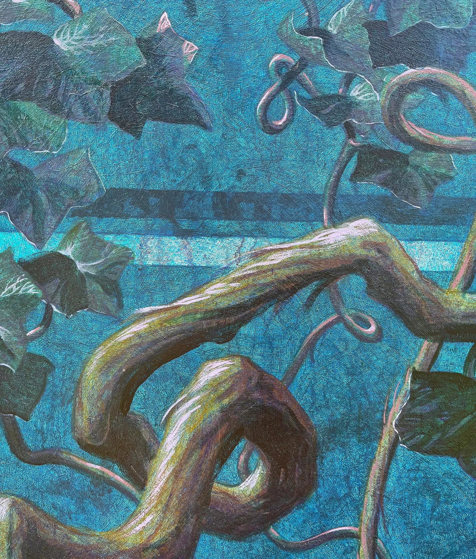 "Nimes 49" Large Oil Painting by George Kozmon, 1989 - 3